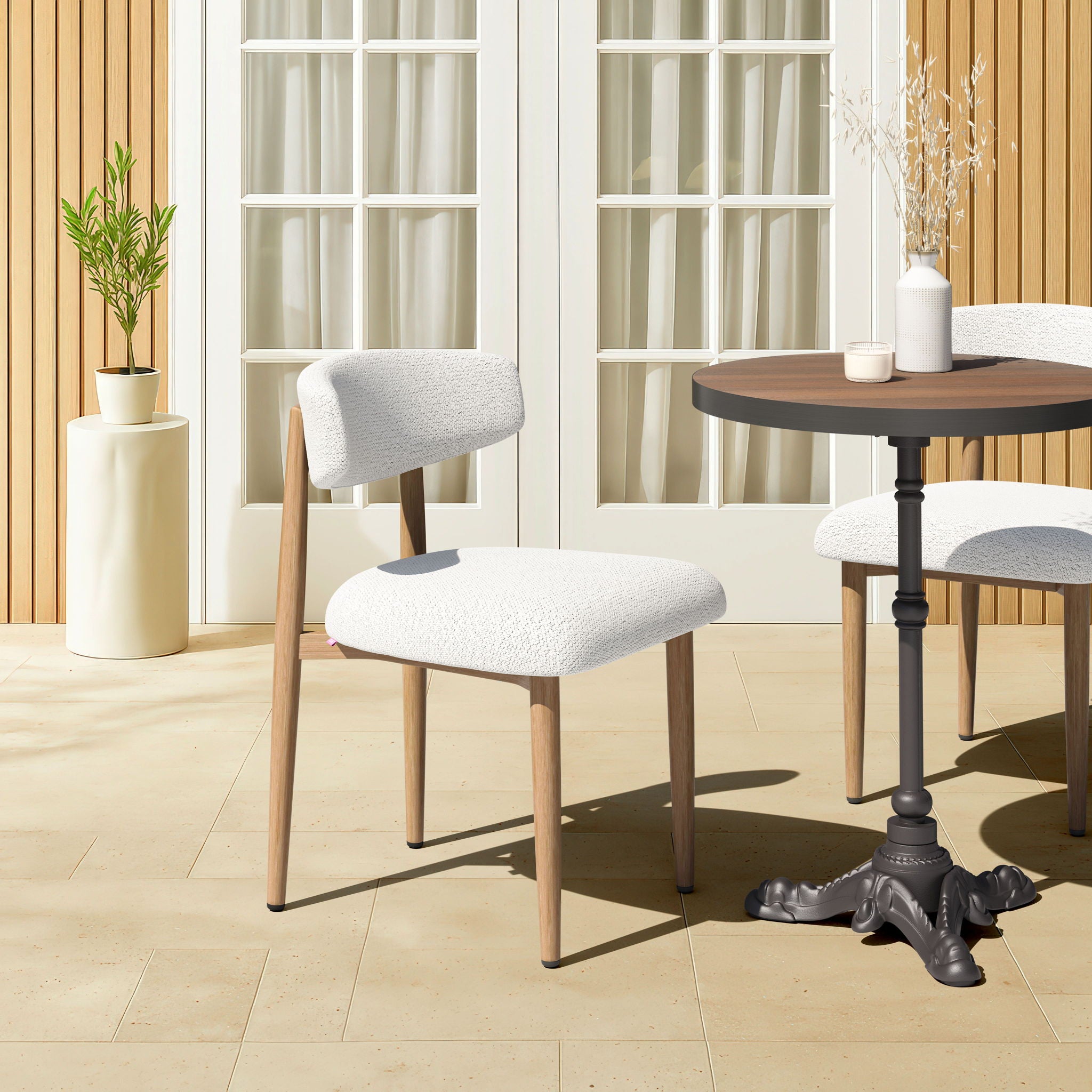 Bege - Outdoor Dining Chair - White