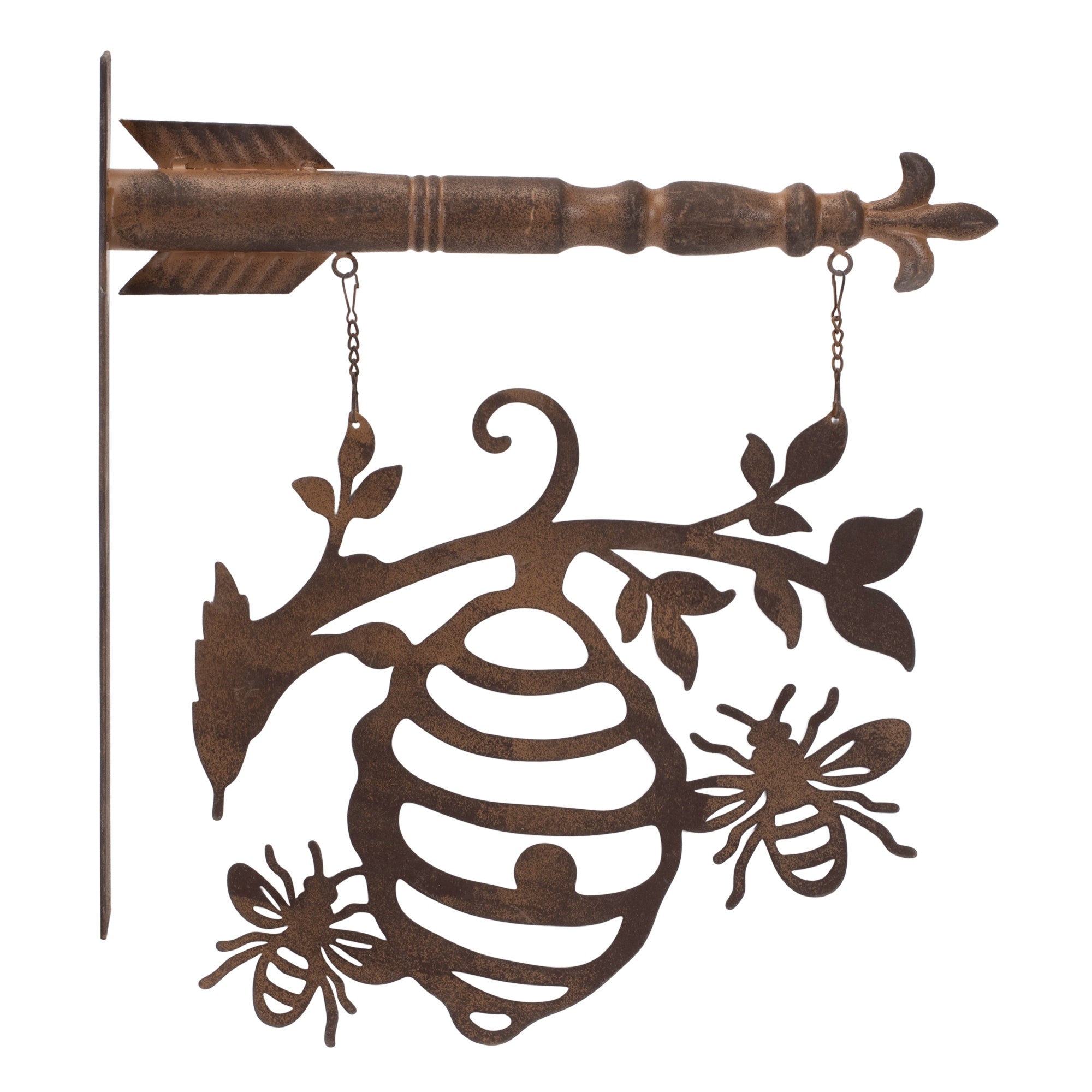 Bumble bee hive garden sign 15.5"h