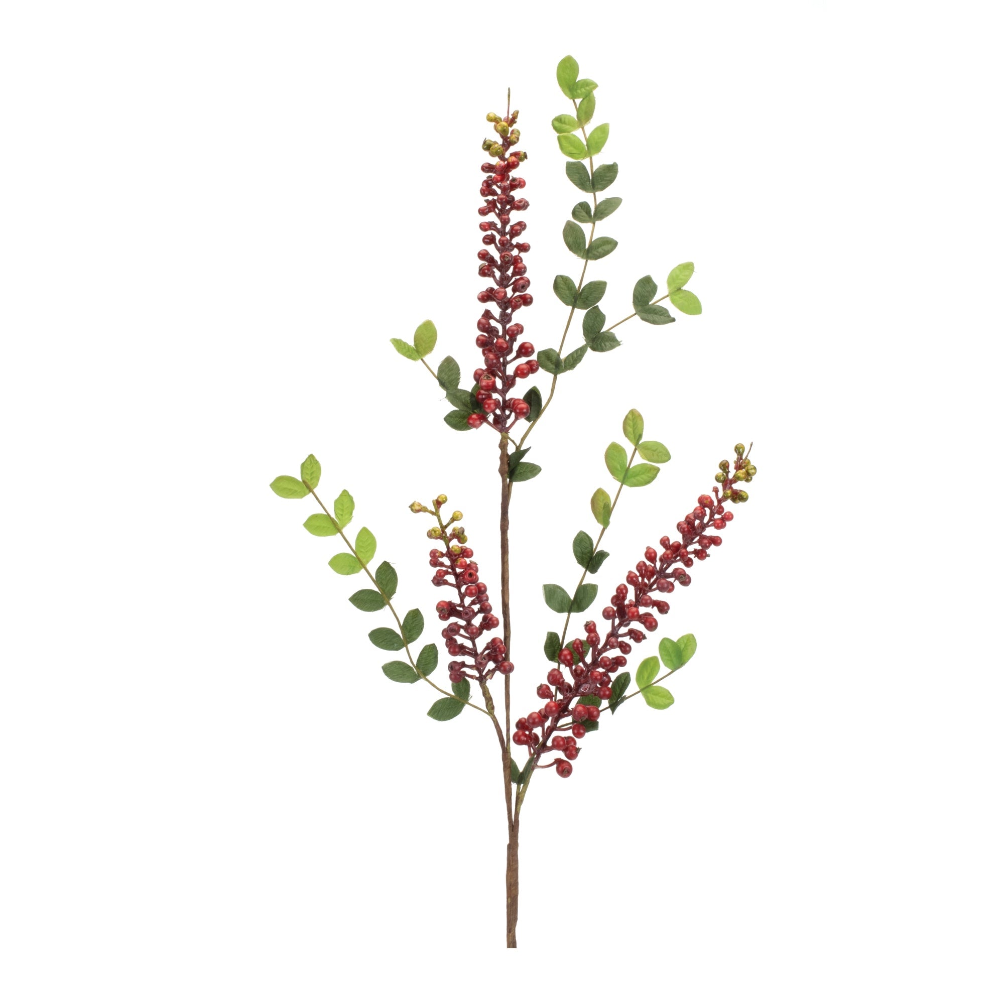 Burgandy-Berry-Foliage-Spray-(Set-of-6)-Artificial-Flowering-Plants