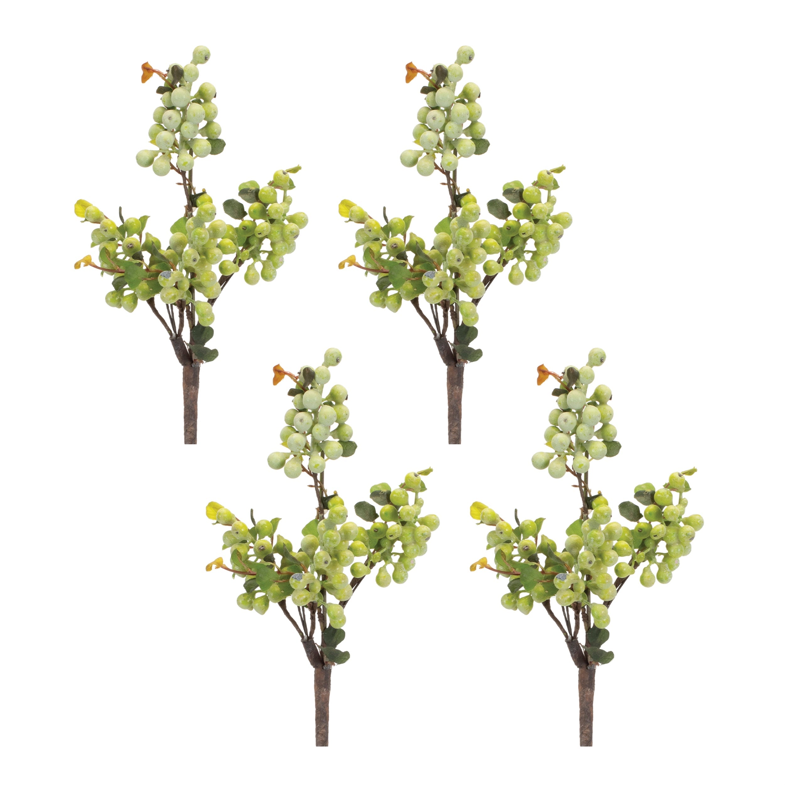 Green Berry Foliage Spray (Set of 4)