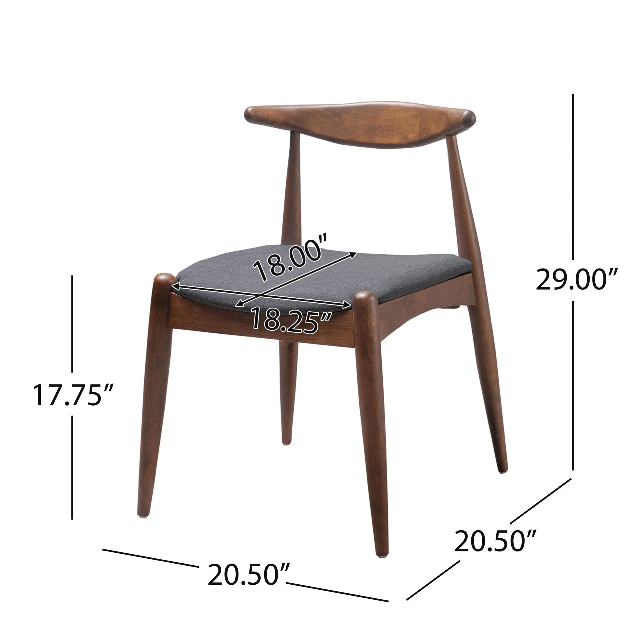 Candescent - Dining Chair With Curved Back (Set of 2)