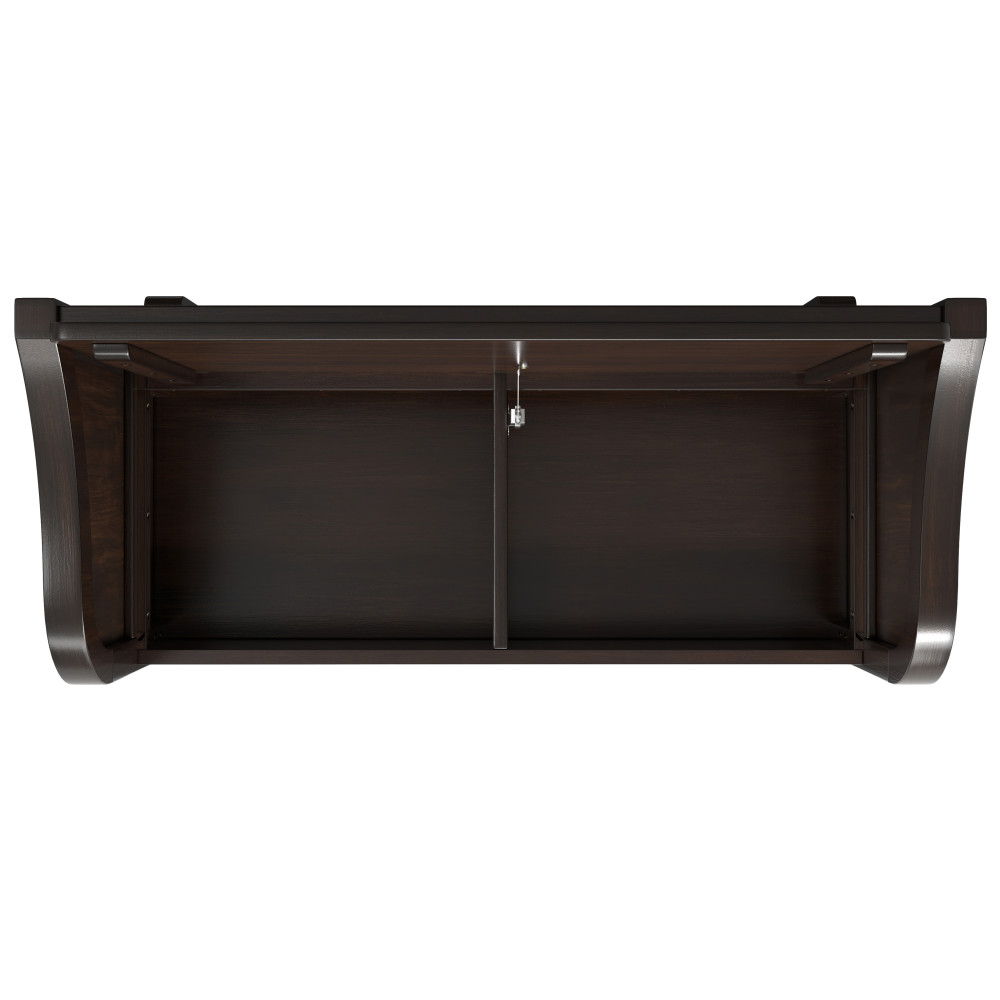 Connaught - Entryway Storage Bench With Shelf - Chestnut - Best Buy Furniture