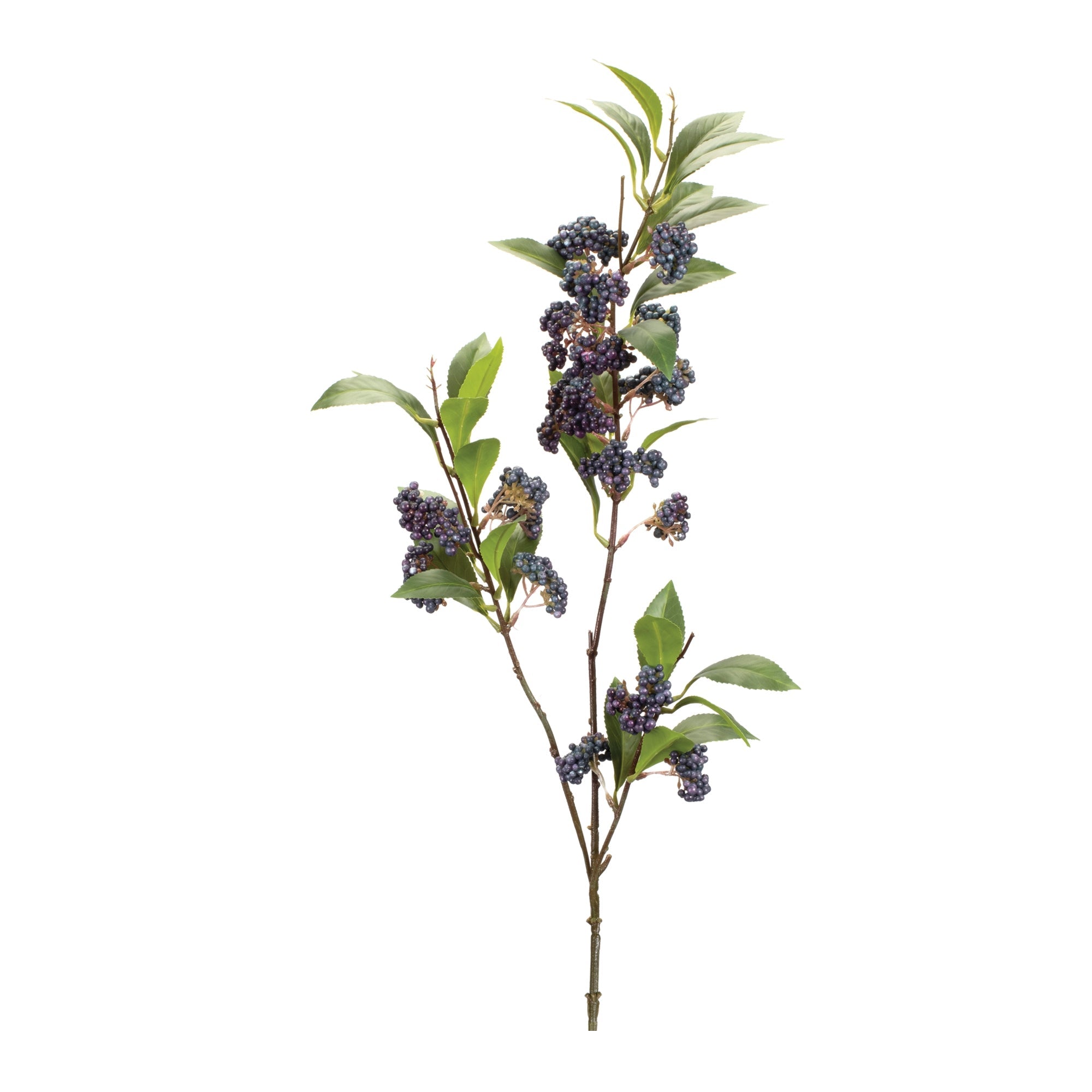 Mini-berry-foliage-branch-(set-of-2)-Artificial-Flowering-Plants