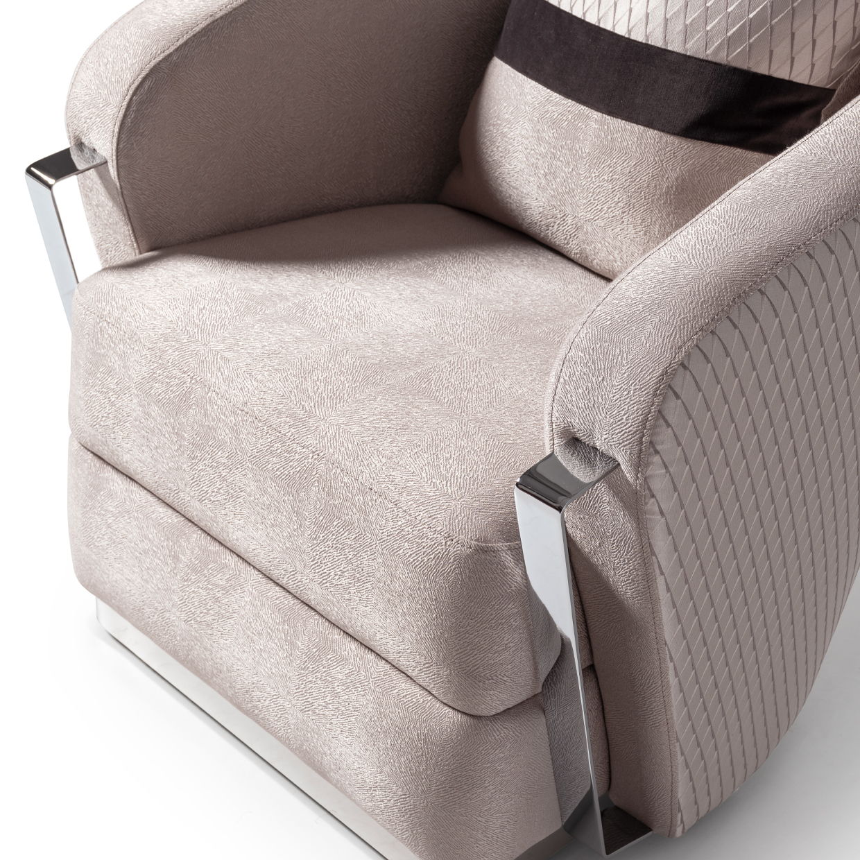 Carmela - Accent Chair - Zinc/Silver