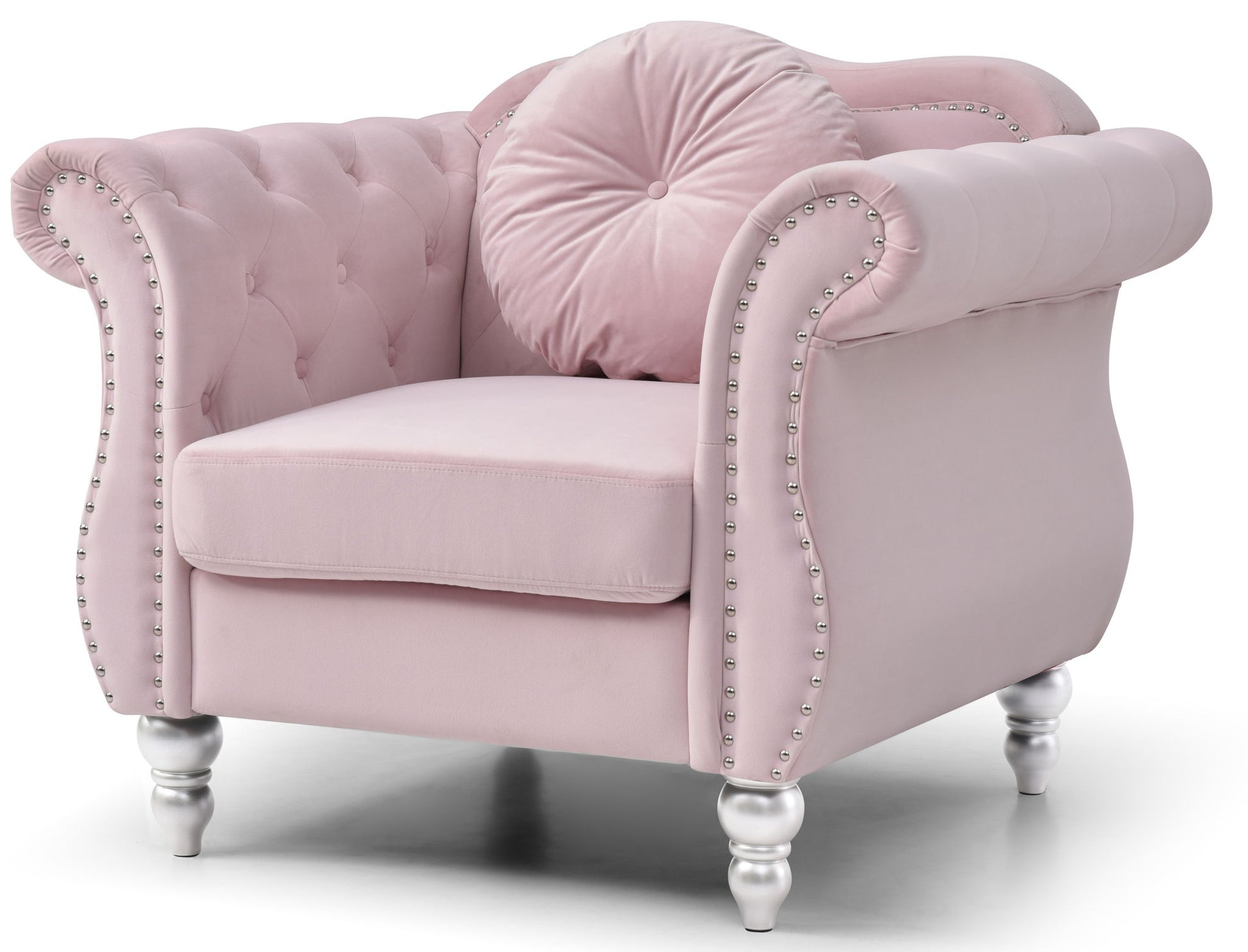 Chic Transitional Flared Arm Chair - Best Buy Furniture