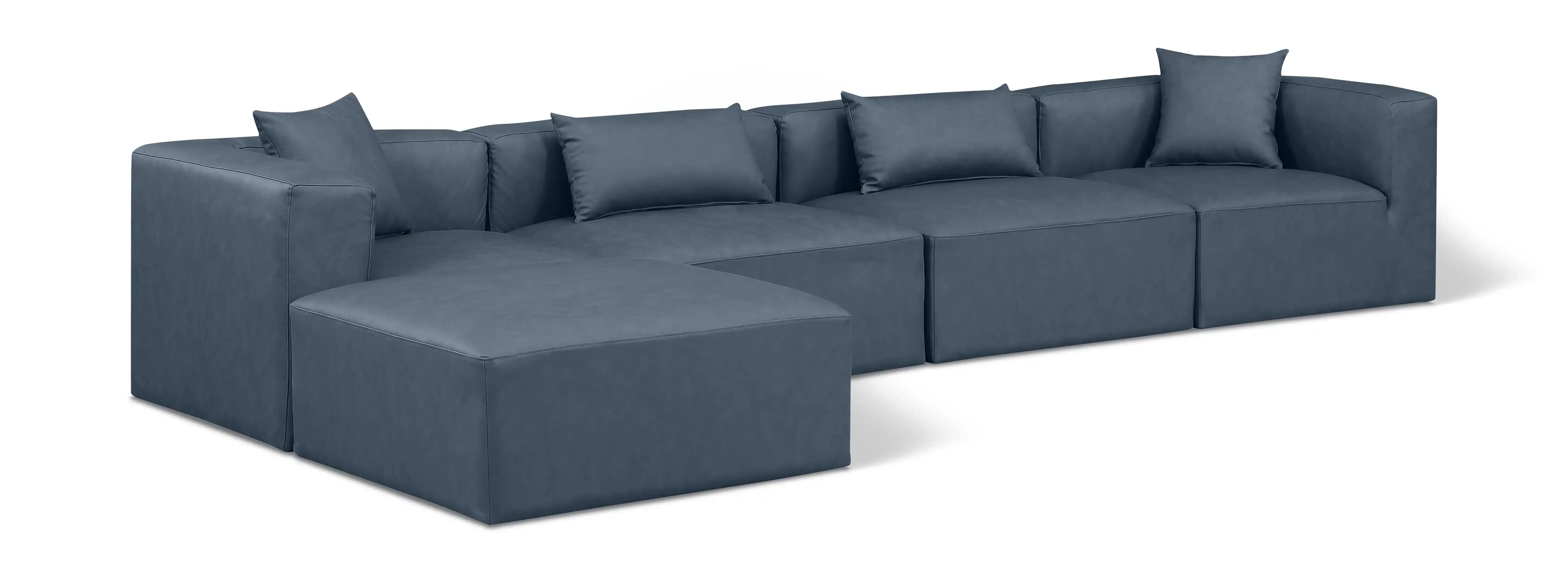 Cube - 5 Piece Modular Sectional With Chaise - Best Buy Furniture