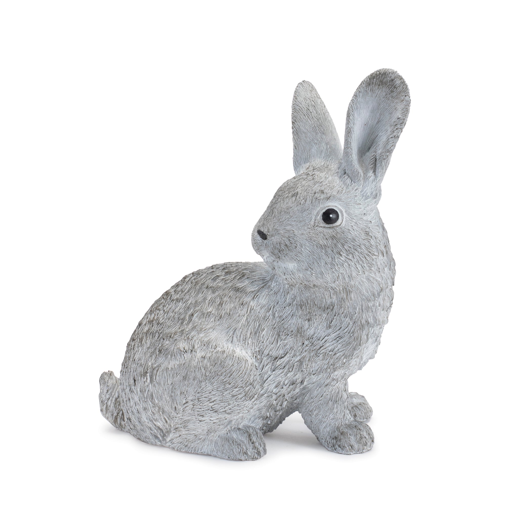 Stone garden bunny figurine (set of 2)