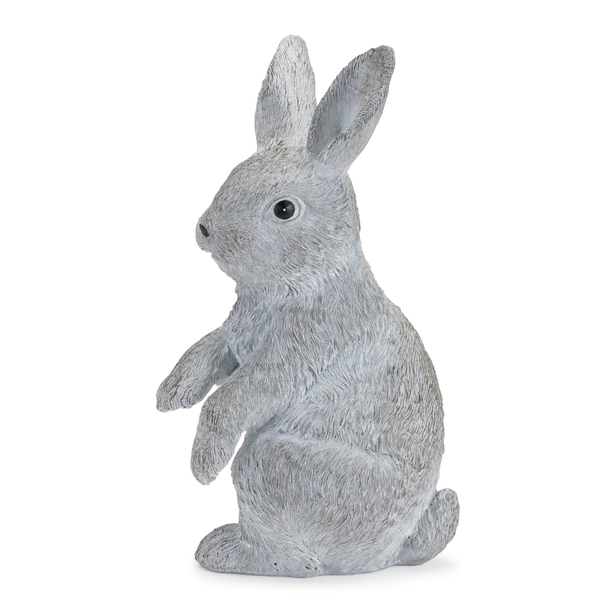 Stone garden bunny figurine (set of 2)