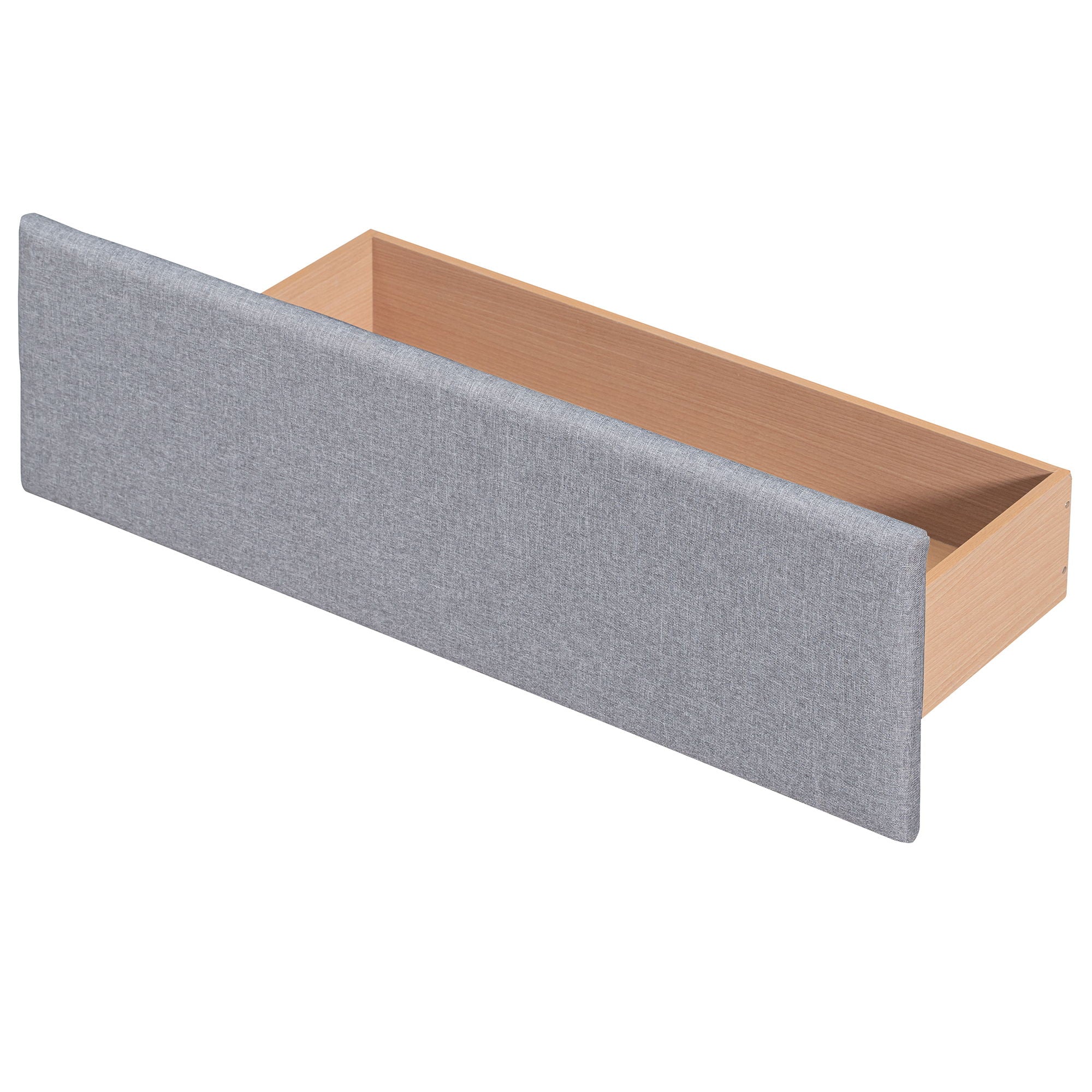Upholstered Platform Bed With Classic Headboard And Drawers, No Box Spring Needed
