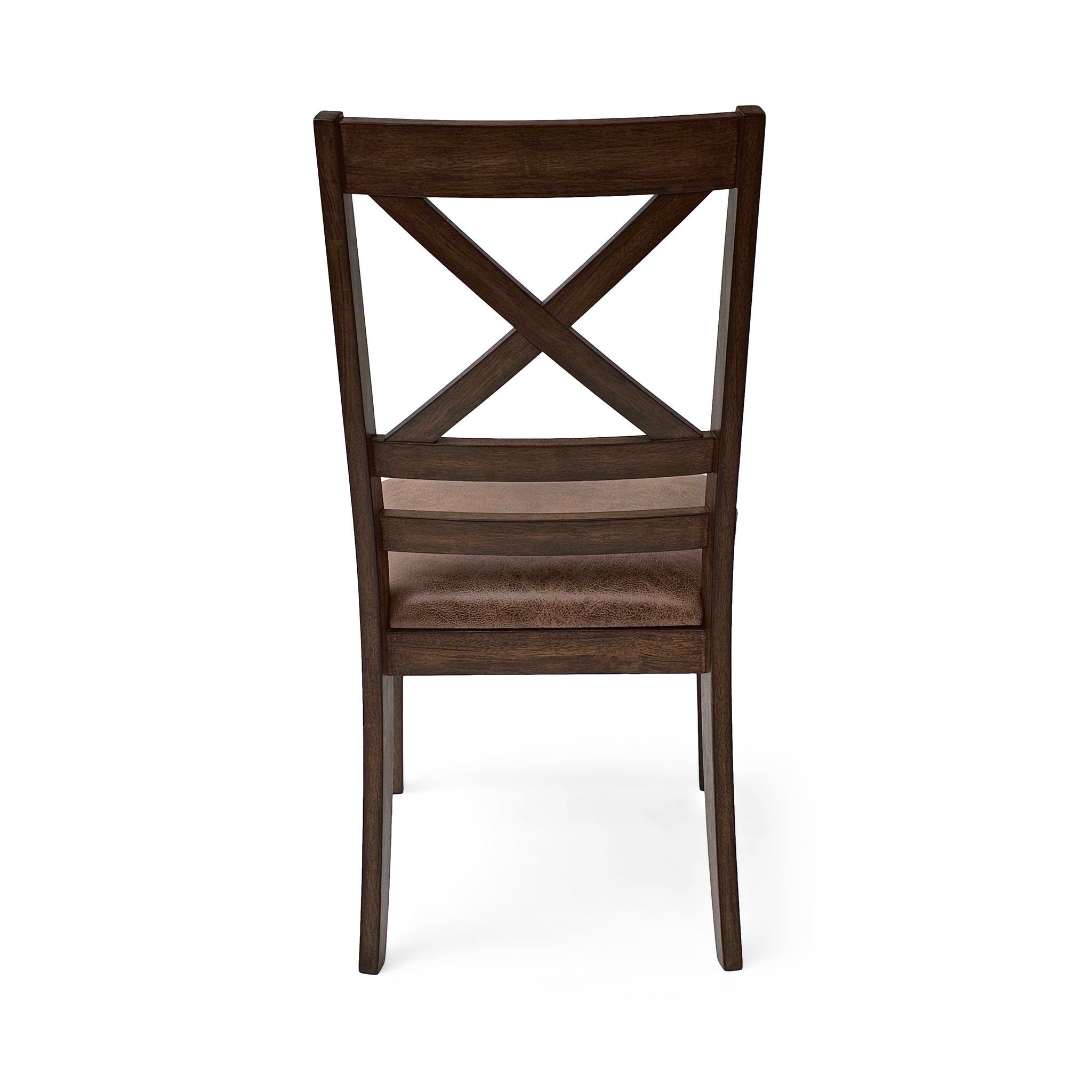 Farmhouse Style Indoor Wood Dining Set With 6 Chairs And Dining Table - Brown