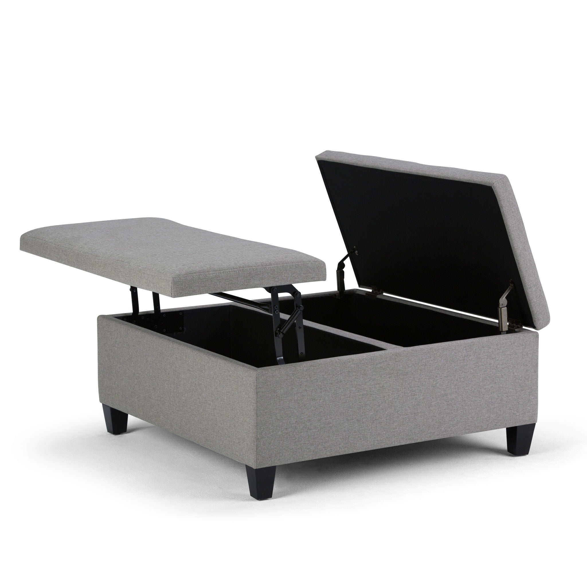 Ellis - Coffee Table Storage Ottoman Contemporary Design - Best Buy Furniture