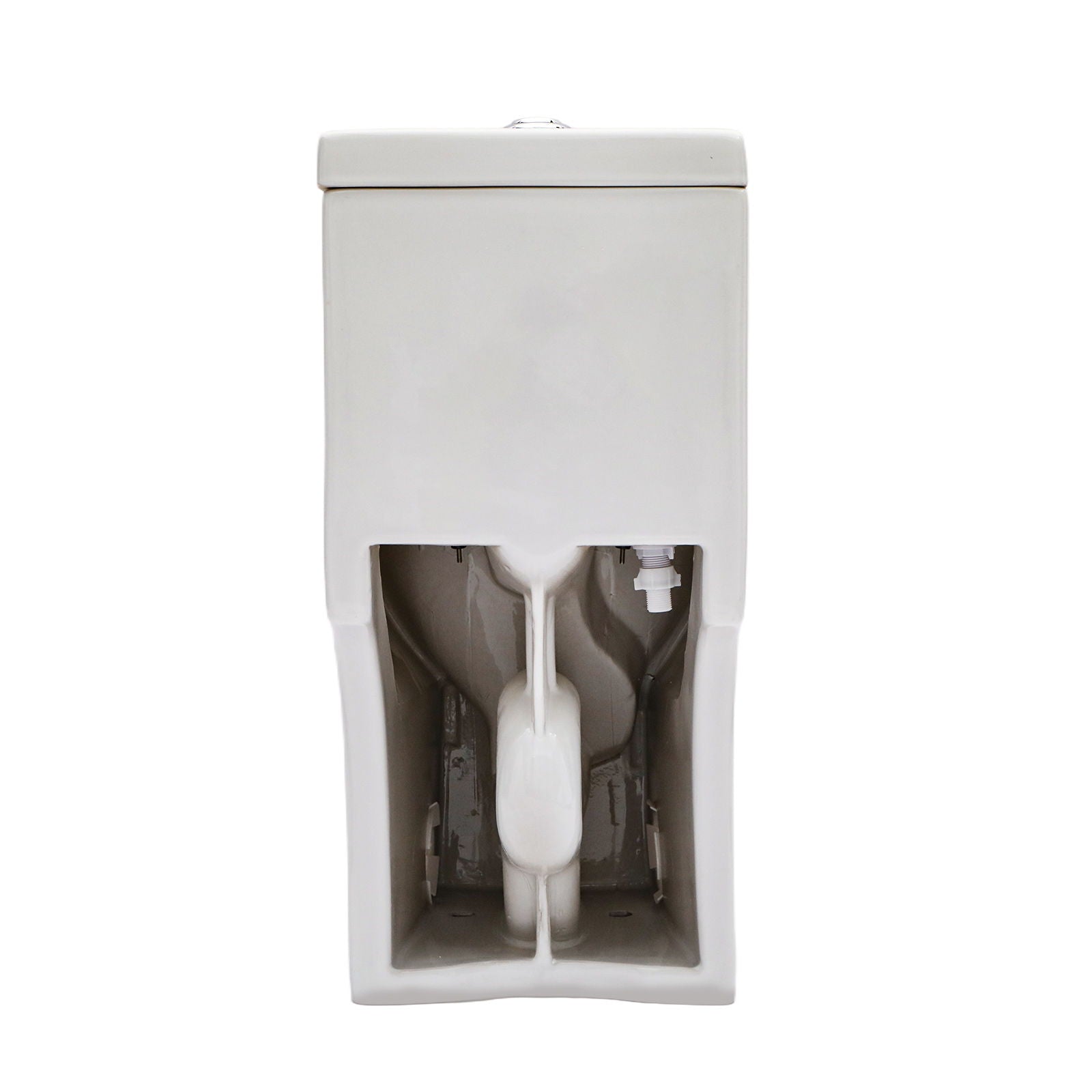 1 Piece Toilet For Bathroom, Dual Flush 1.1 / 1.6 Gpf, Soft Closing Seat - White