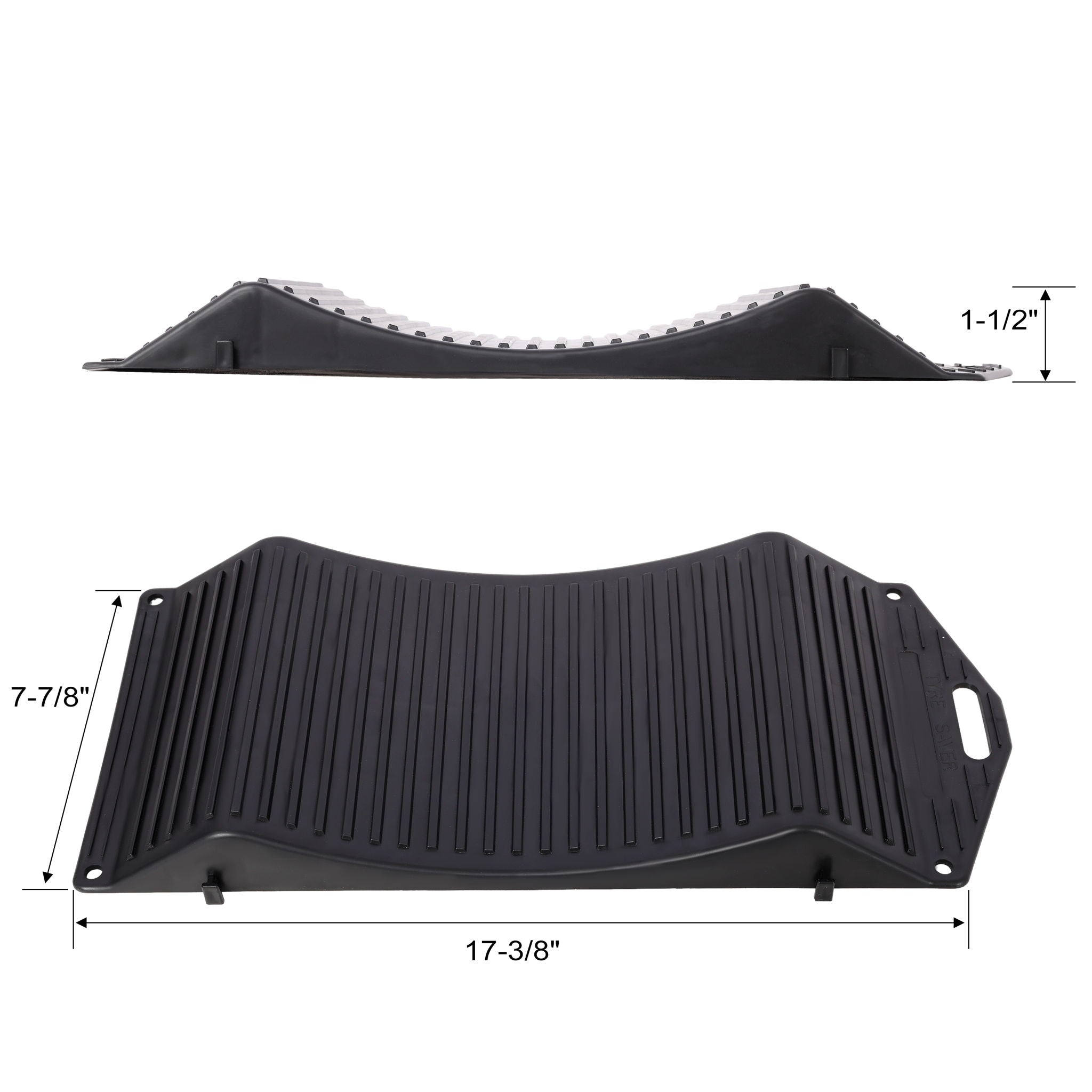 Tire Saver Ramps Anti-Slip Design (Set of 4) - Black