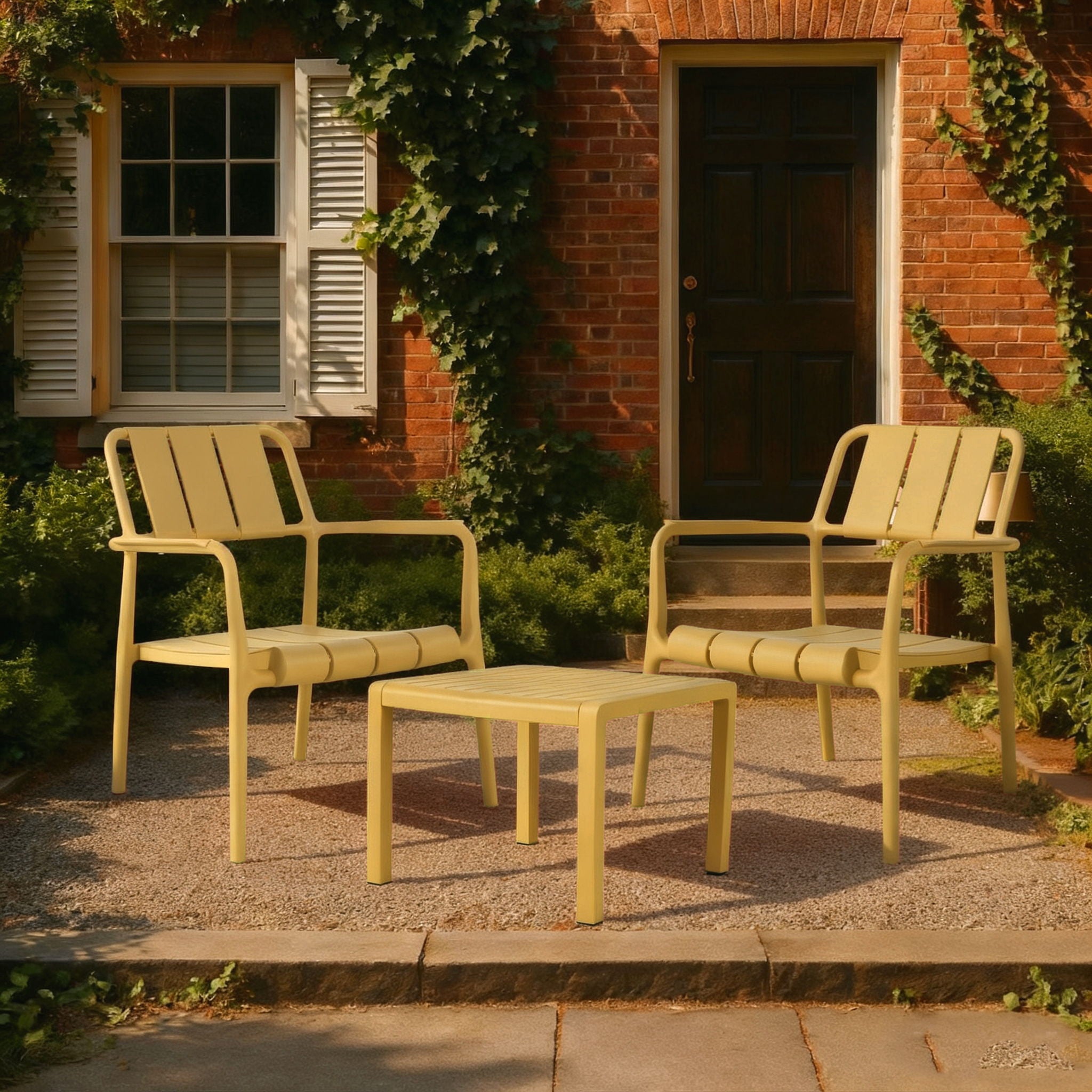 3 Piece Indoor / Outdoor Leisure Table And Chair Set