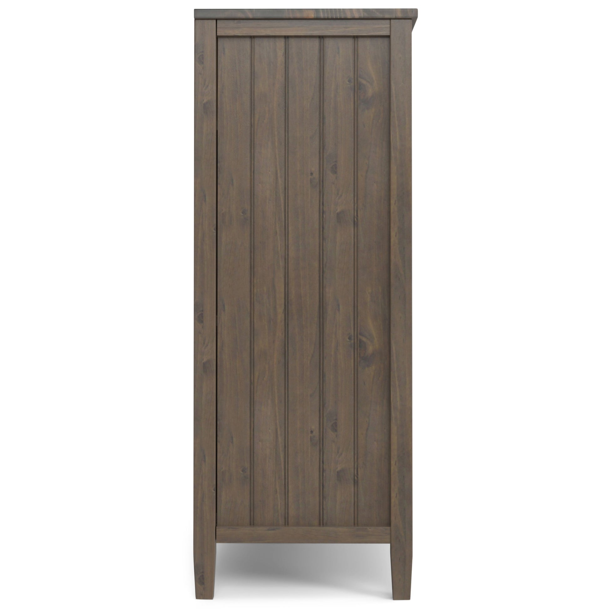 Lev - Medium Storage Cabinet - Smoky Brown - Best Buy Furniture