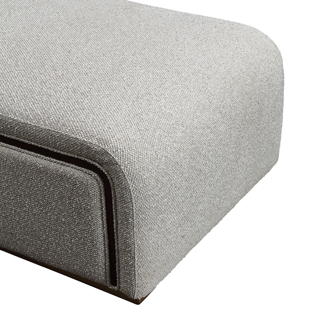West Kensington - Chaise - Buff / Medium Espresso