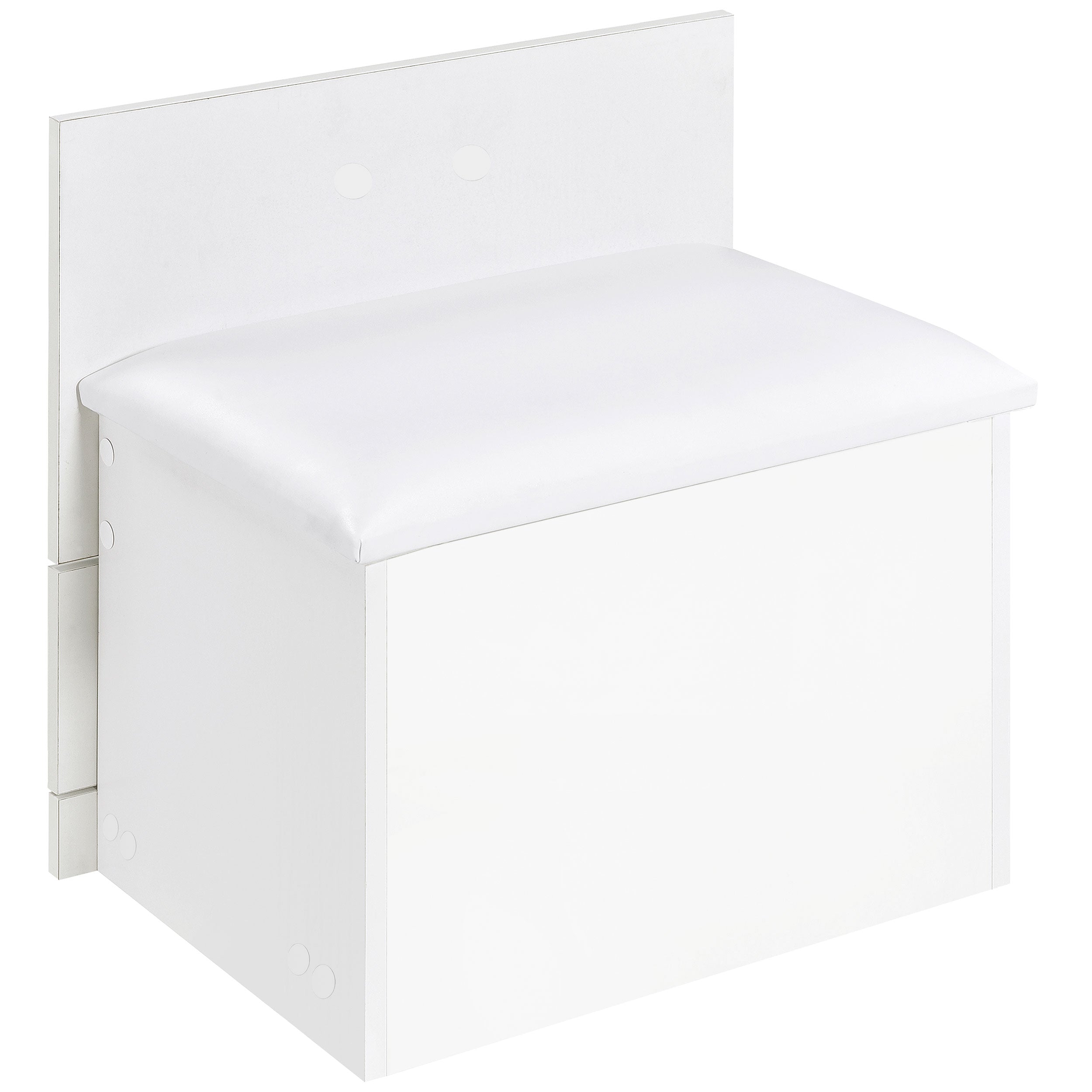 Danbury 3-drawer Makeup Vanity & Stool Set White High Gloss-