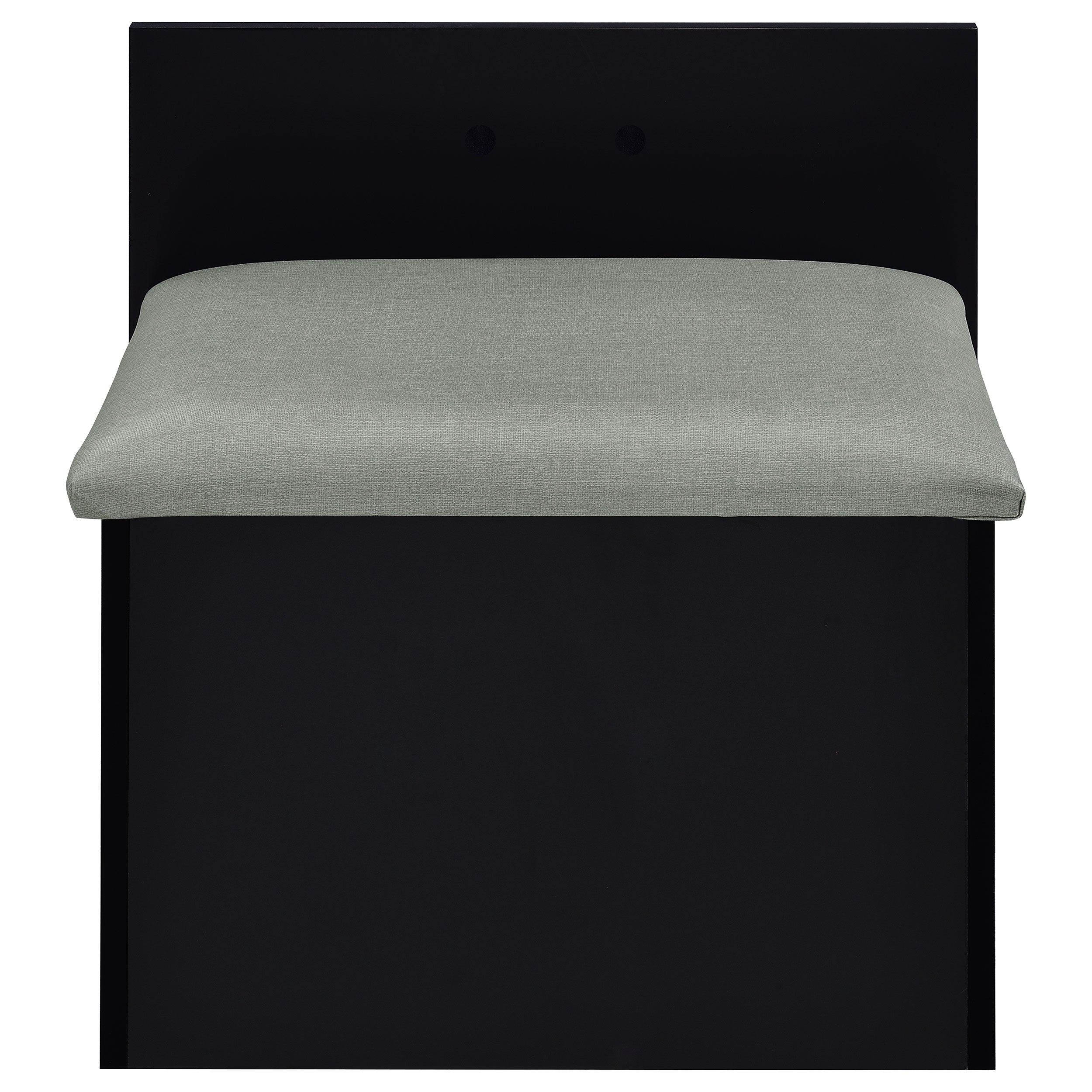 Danbury 3-drawer Makeup Vanity & Stool Set Black High Gloss-