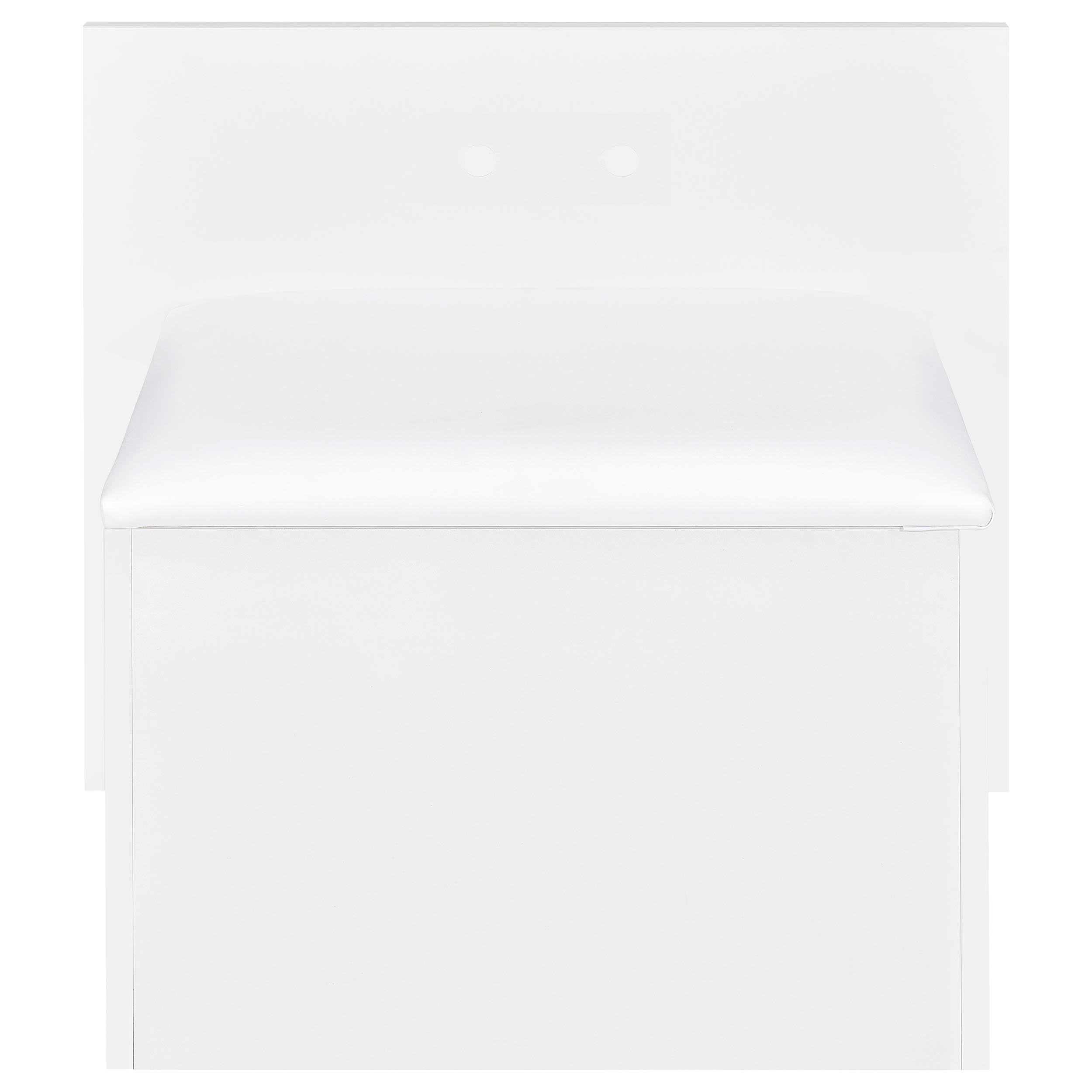 Flora 2-drawer Vanity Set with LED Mirror White High Gloss-