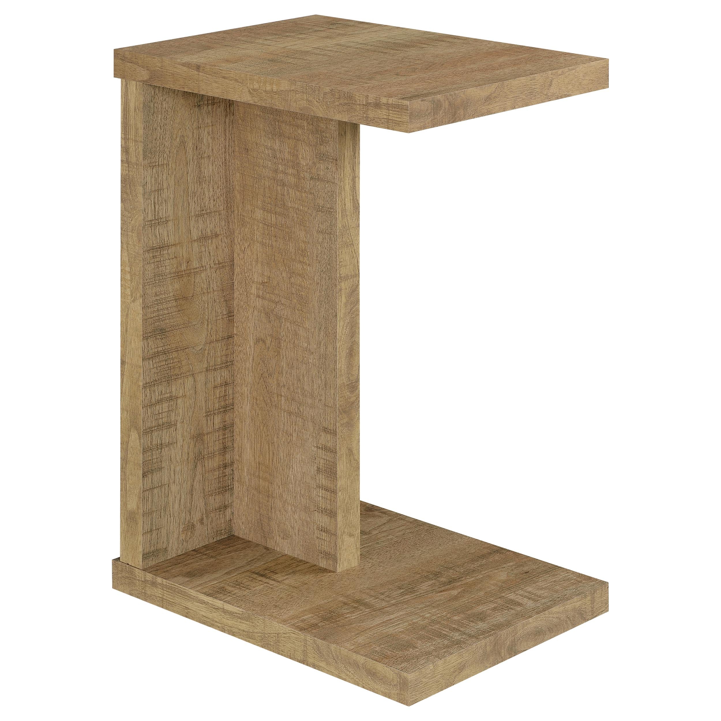Clower Engineered Wood C-Shaped Sofa Side Table Mango-