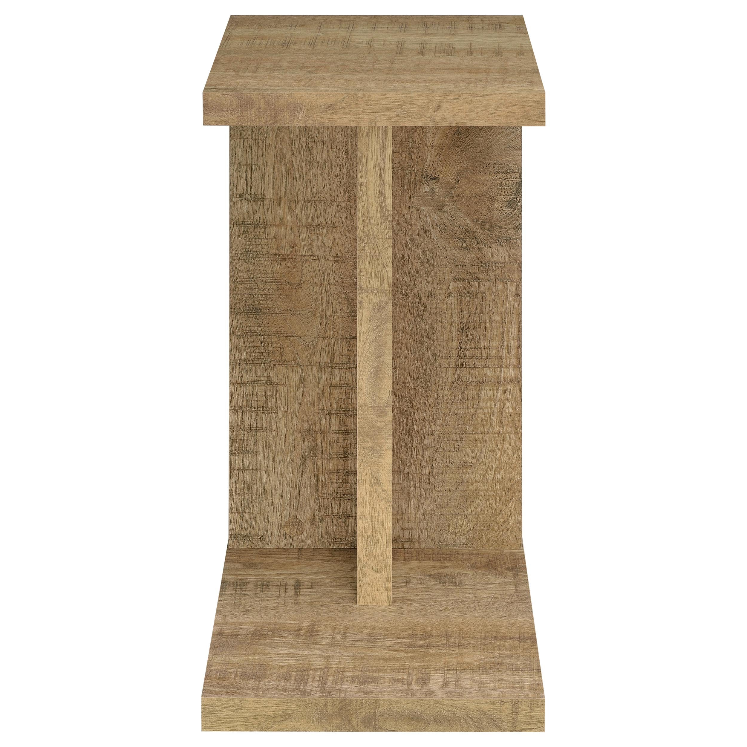 Clower Engineered Wood C-Shaped Sofa Side Table Mango-