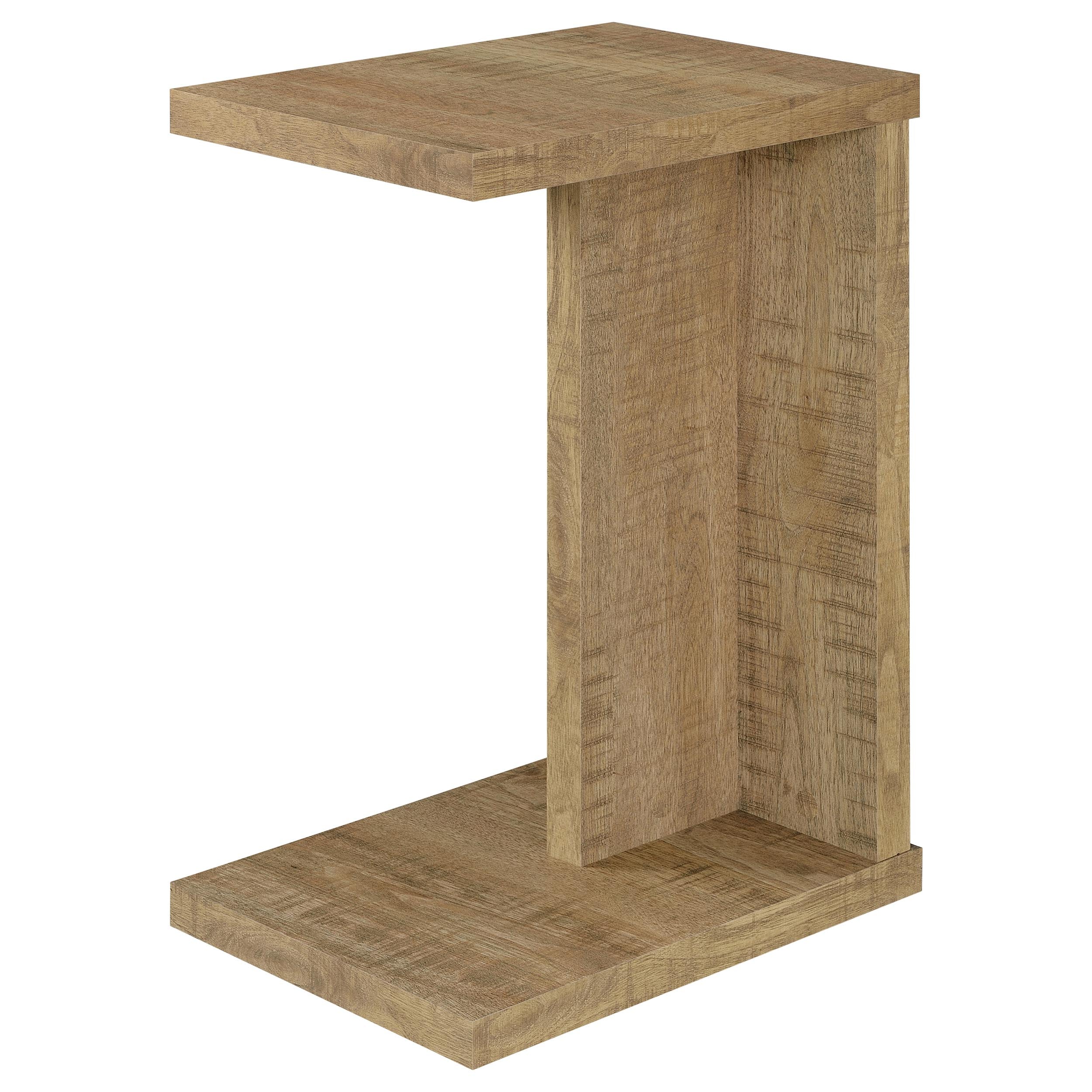 Clower Engineered Wood C-Shaped Sofa Side Table Mango-