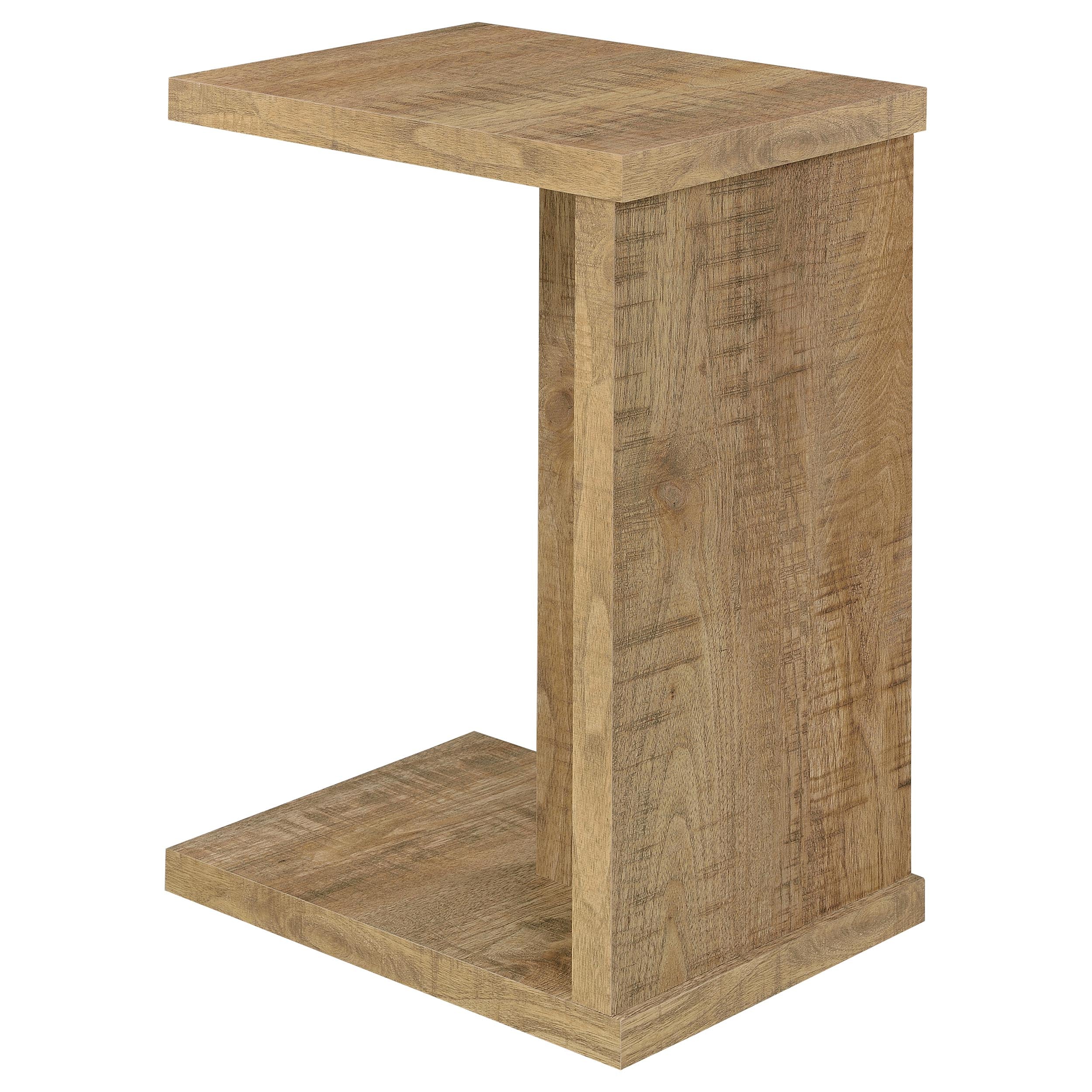 Clower Engineered Wood C-Shaped Sofa Side Table Mango-