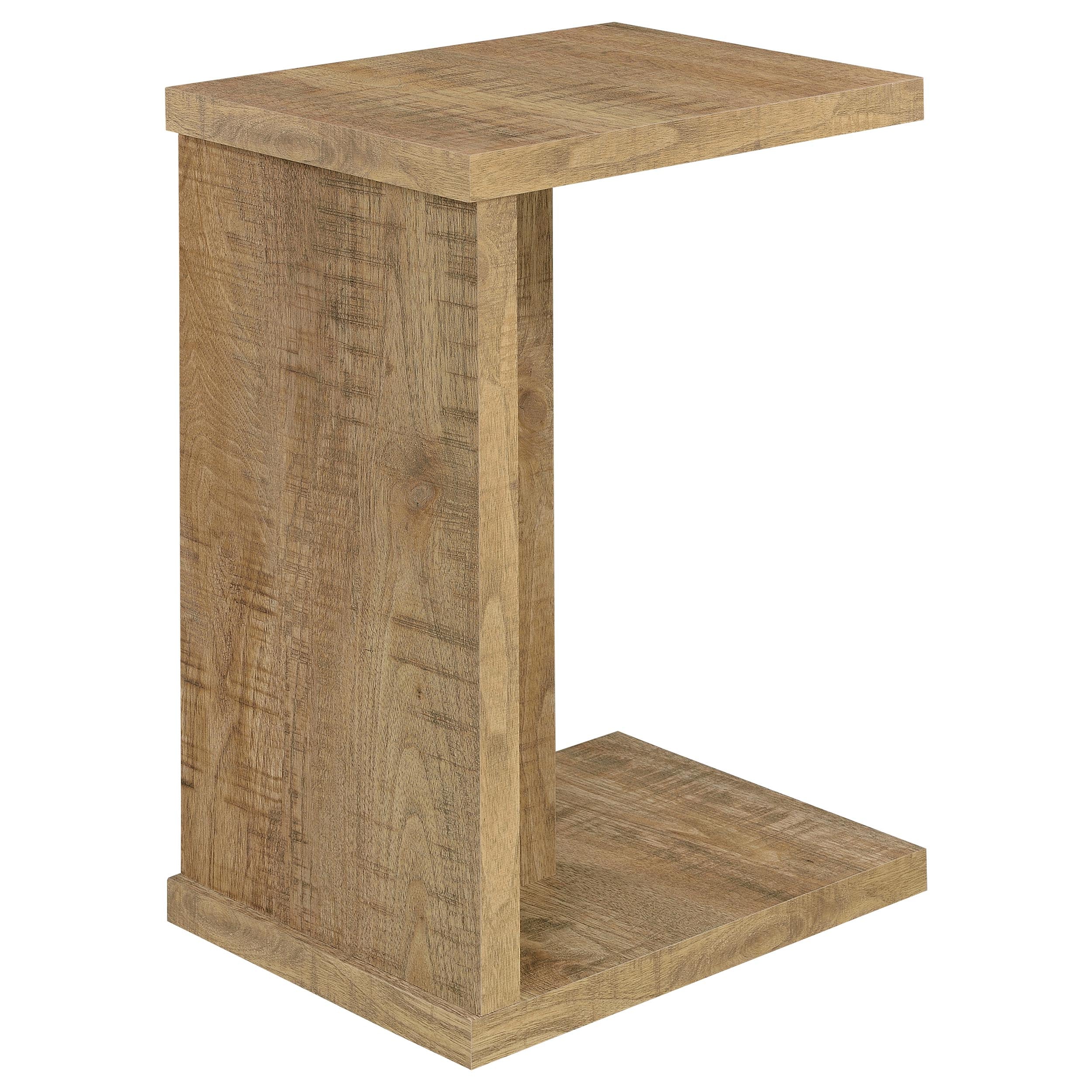 Clower Engineered Wood C-Shaped Sofa Side Table Mango-