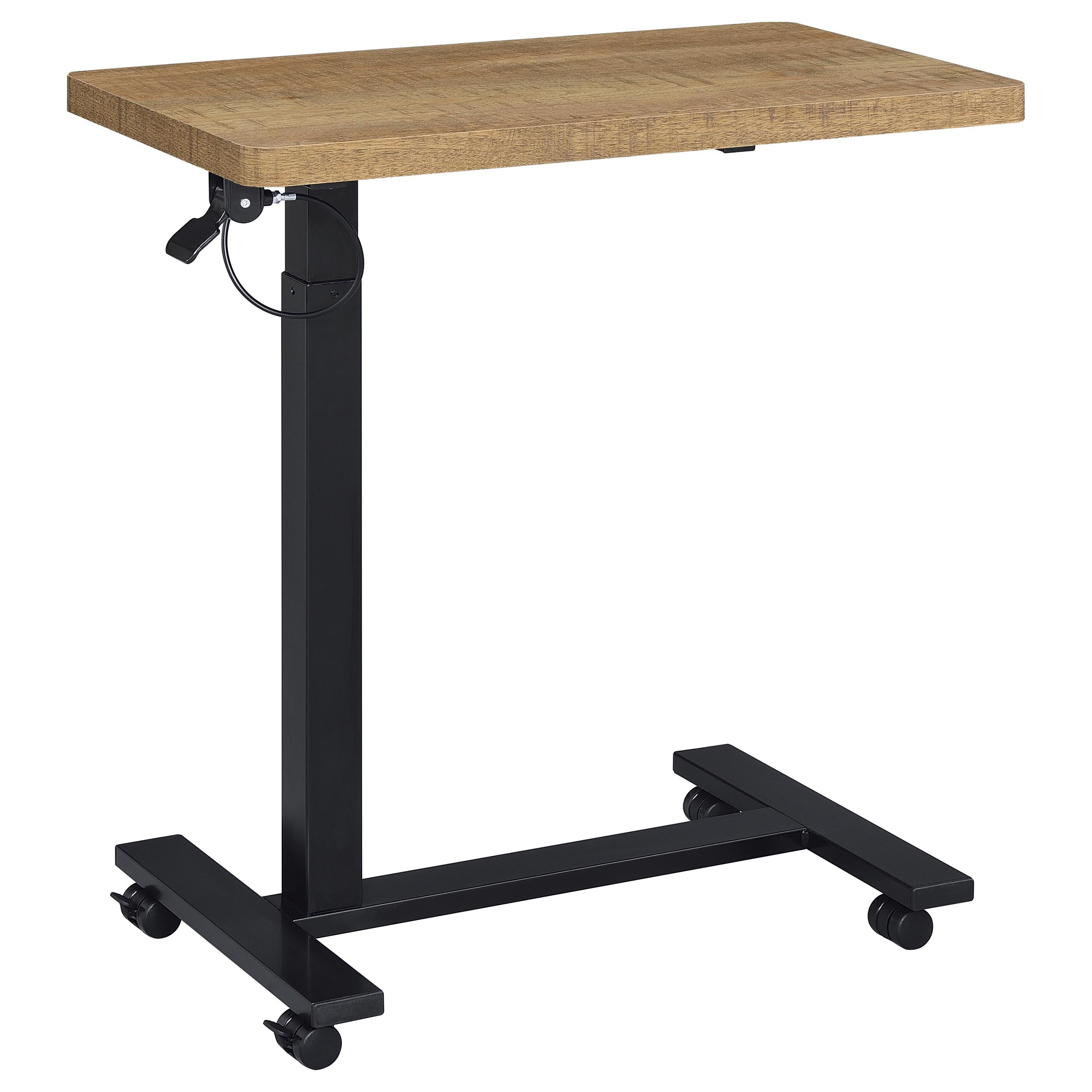 Westpark Pneumatic Adjustable C-Shape Side Table with Casters Mango-