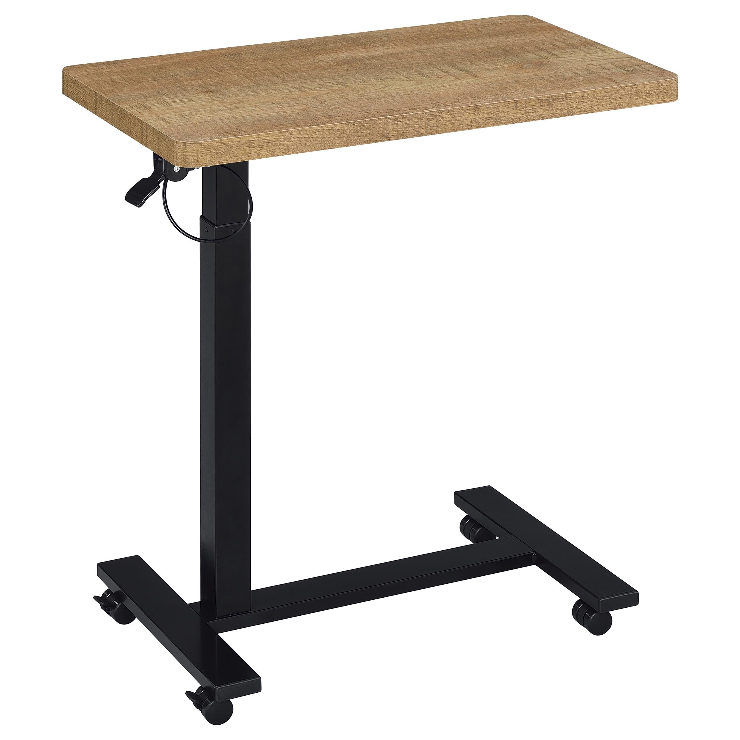 Westpark Pneumatic Adjustable C-Shape Side Table with Casters Mango-