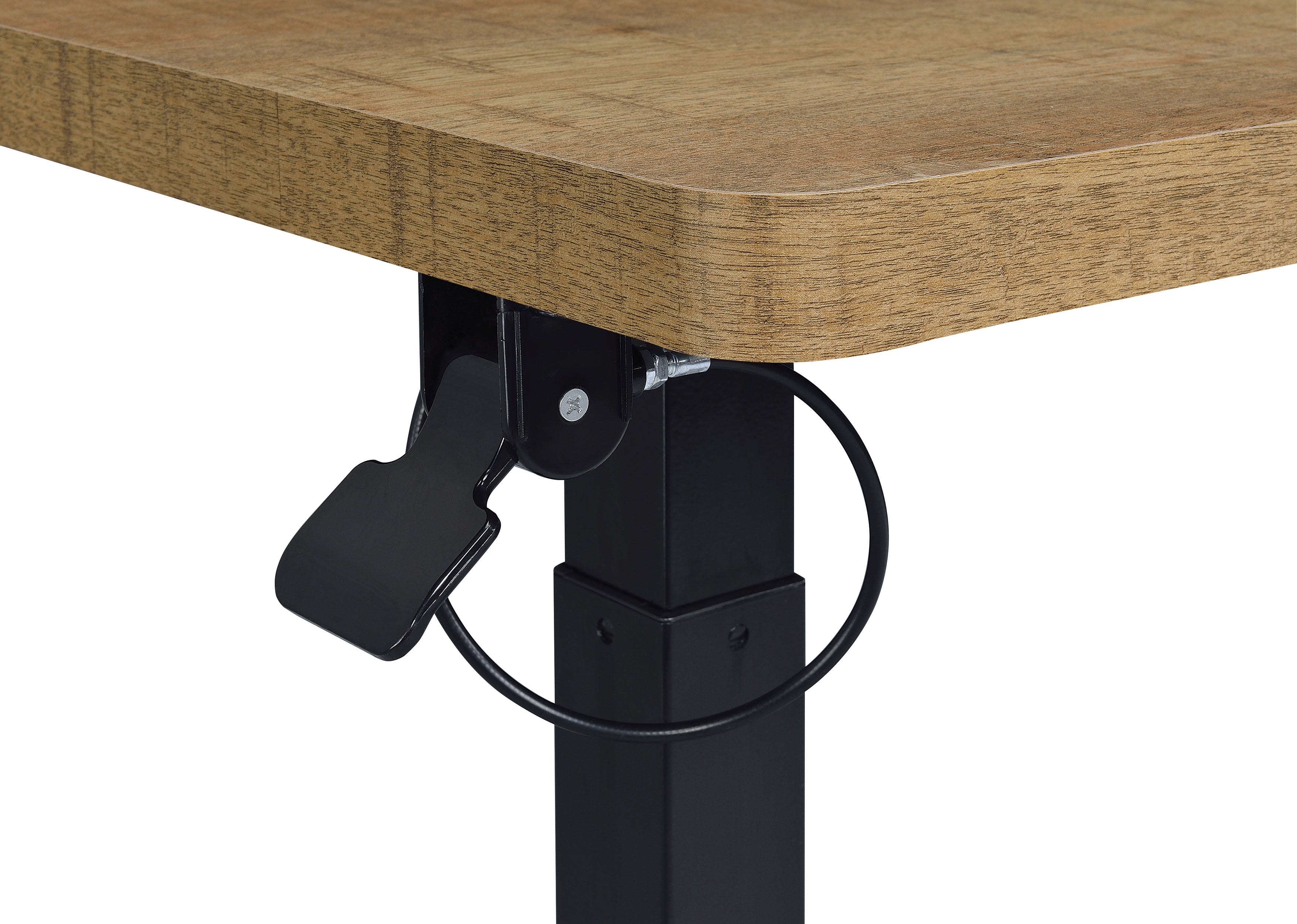 Westpark Pneumatic Adjustable C-Shape Side Table with Casters Mango-