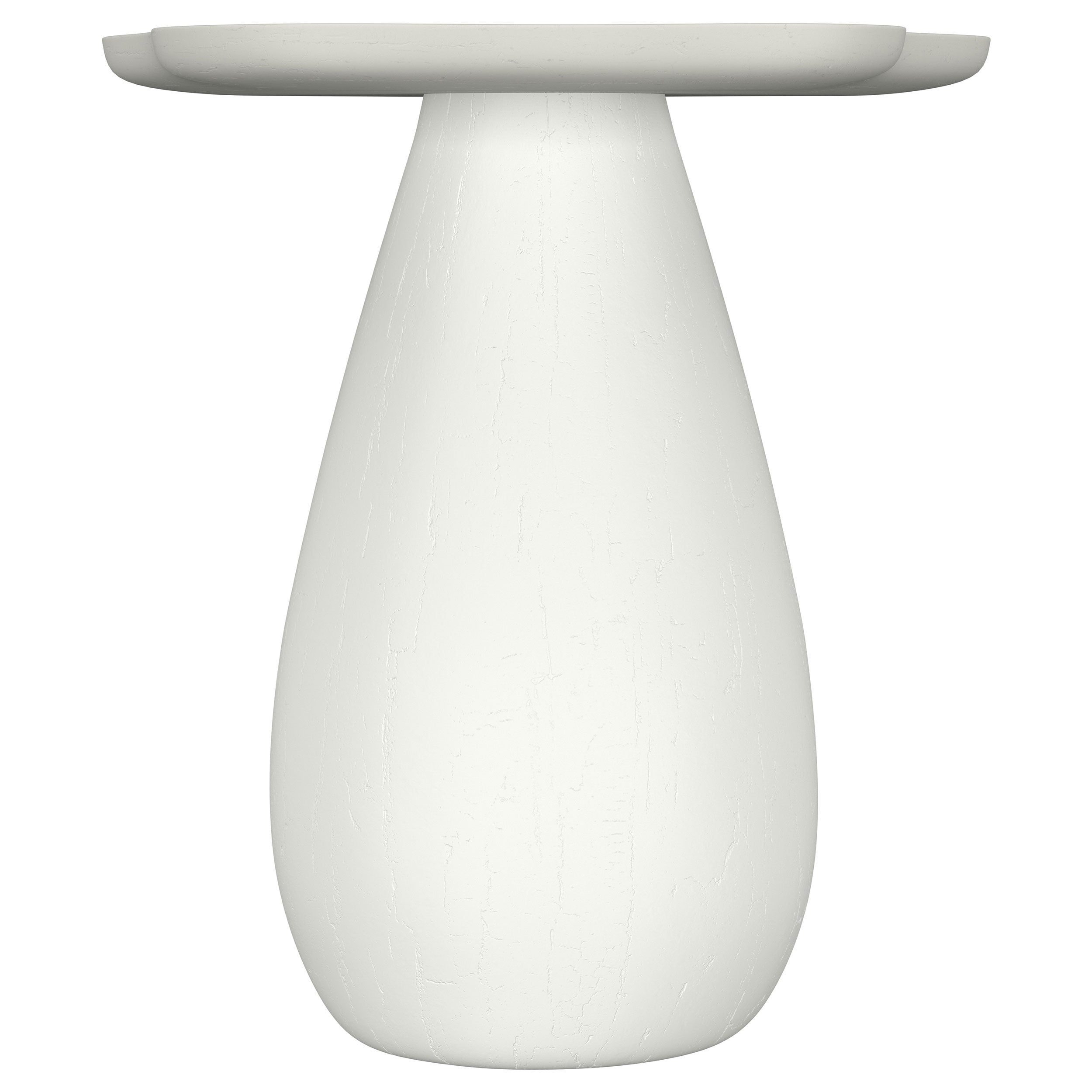 Perth 20-inch Side Table with Cloud-Shaped Top Off White-