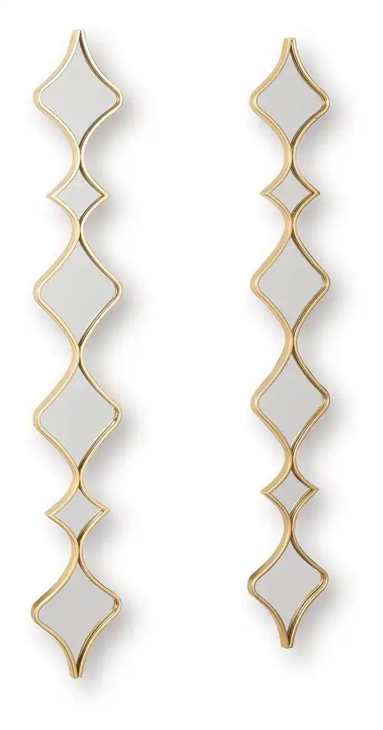 Harriswood - Accent Mirror Set (Set of 2) - Gold Finish