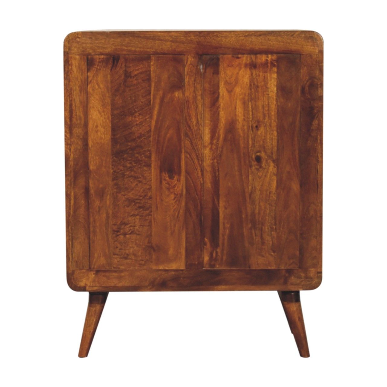 Curved Nordic Charm Cabinet - Brown