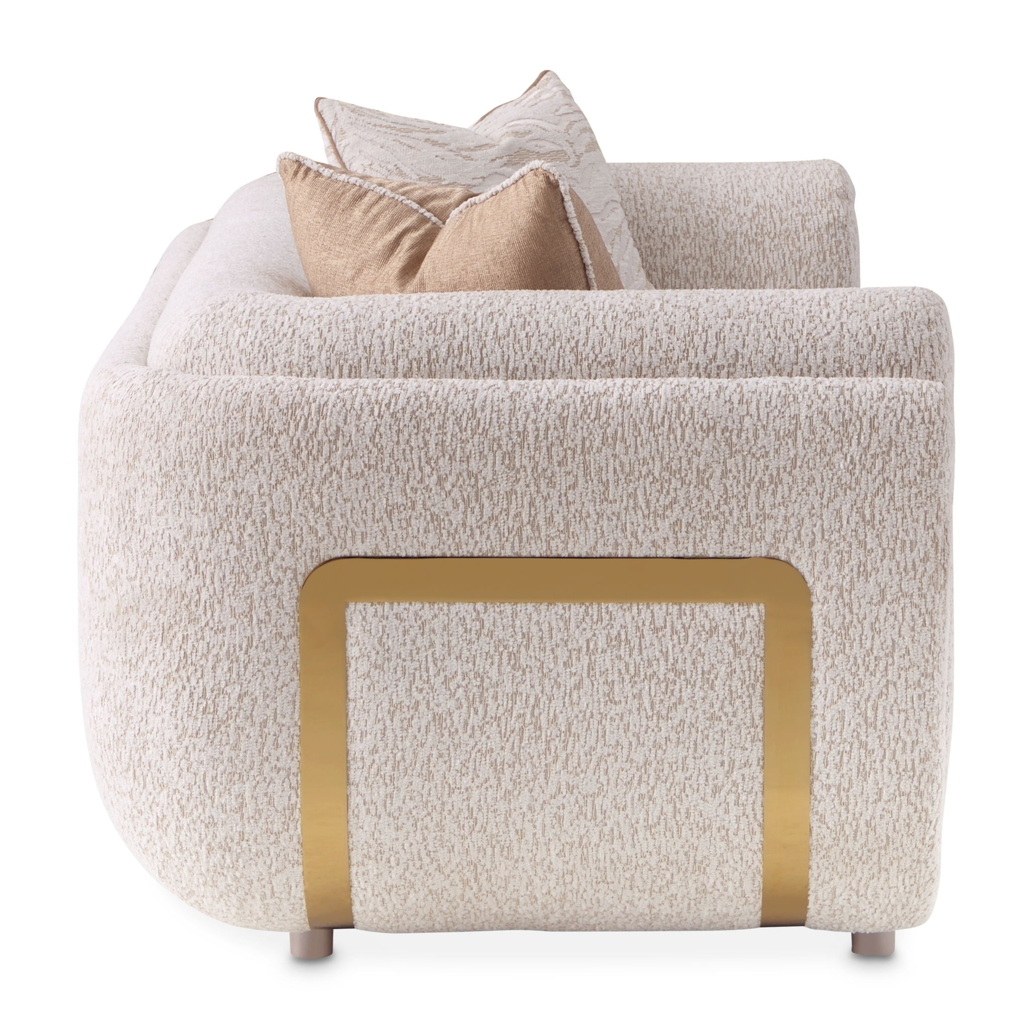 Savannah Breeze - Loveseat - Cashmere / Gold