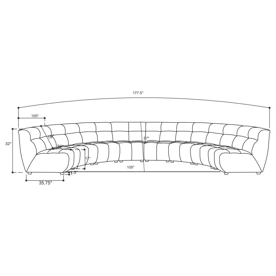 Charlotte - Upholstered Modular Sectional Sofa