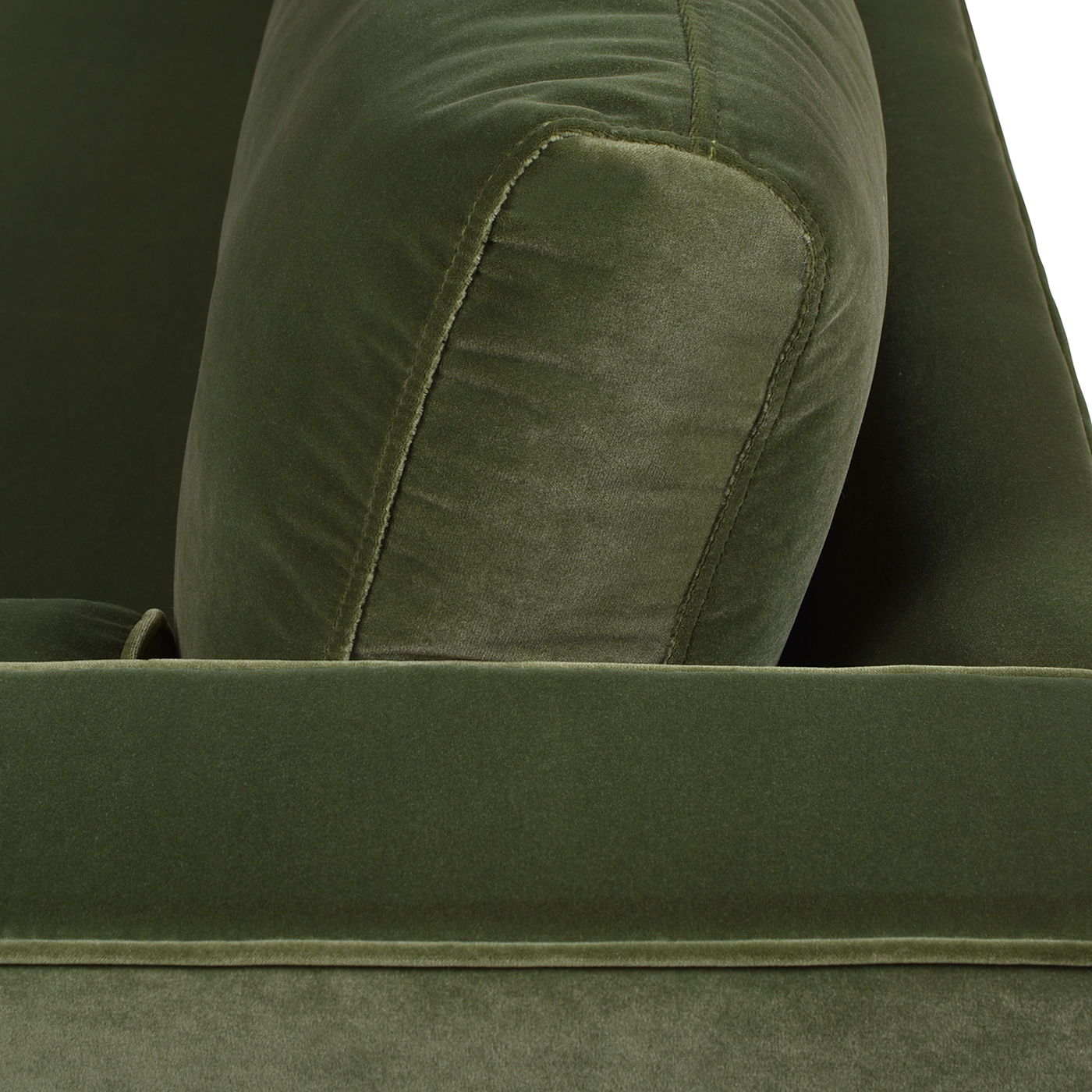 Nicholi - Mid-Century Modern Sofa - Olive Green - Best Buy Furniture