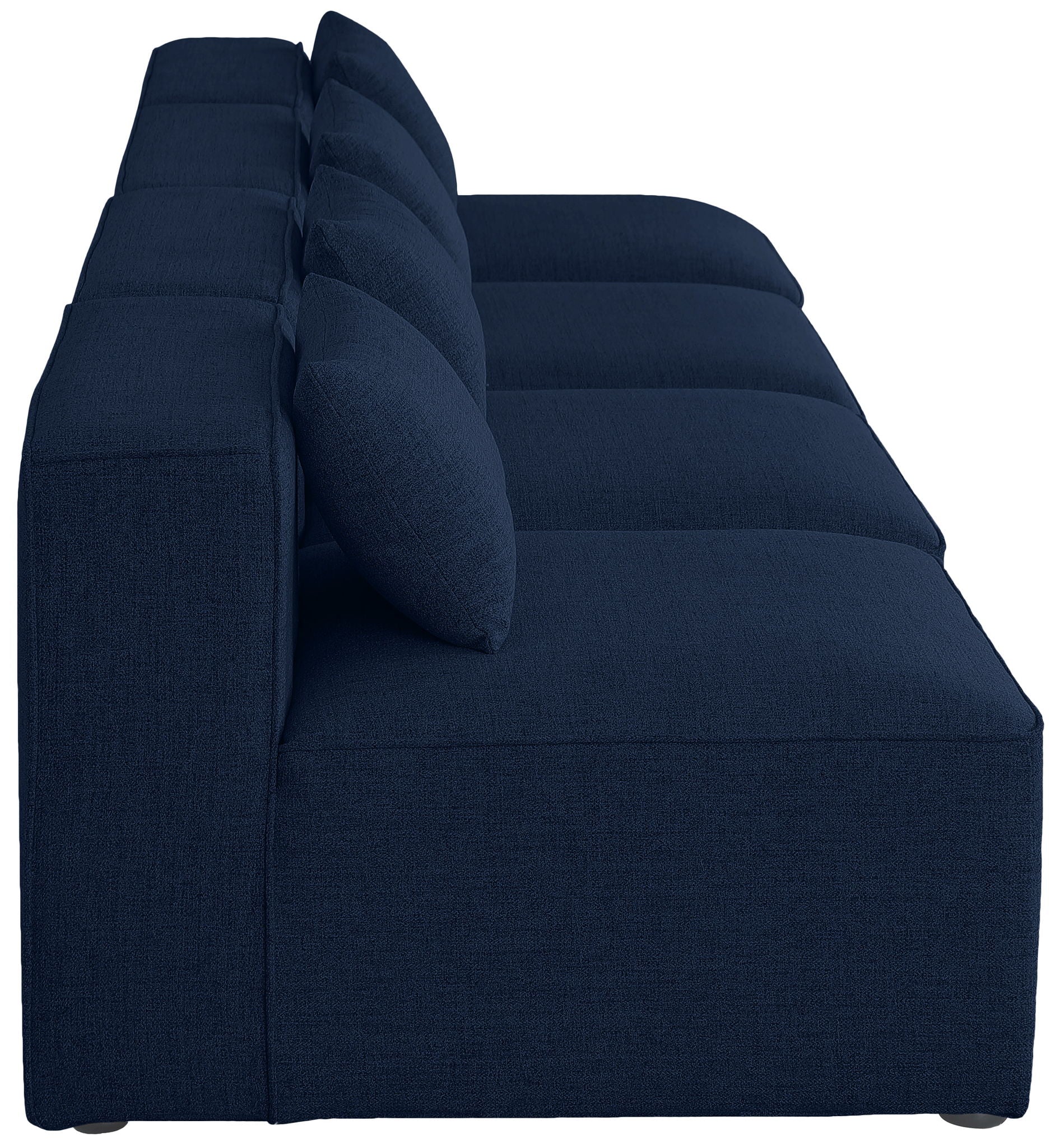Cube - Linen Modular 4 Seat Armless Sofa