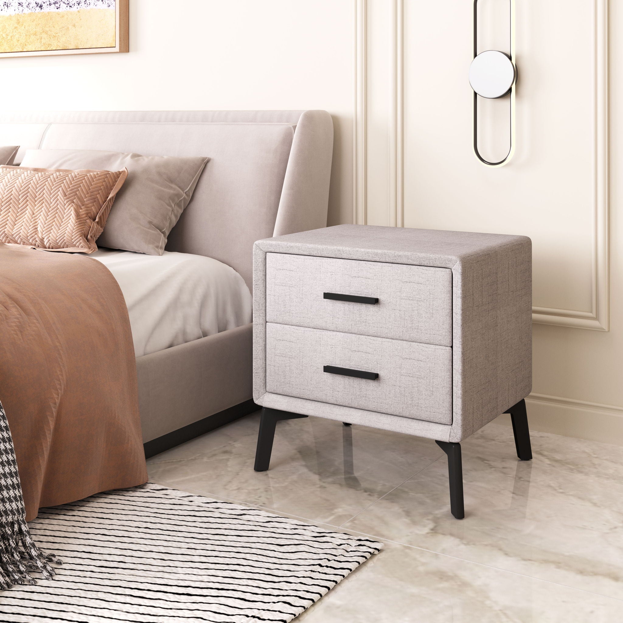Halle - Side Table - Gray