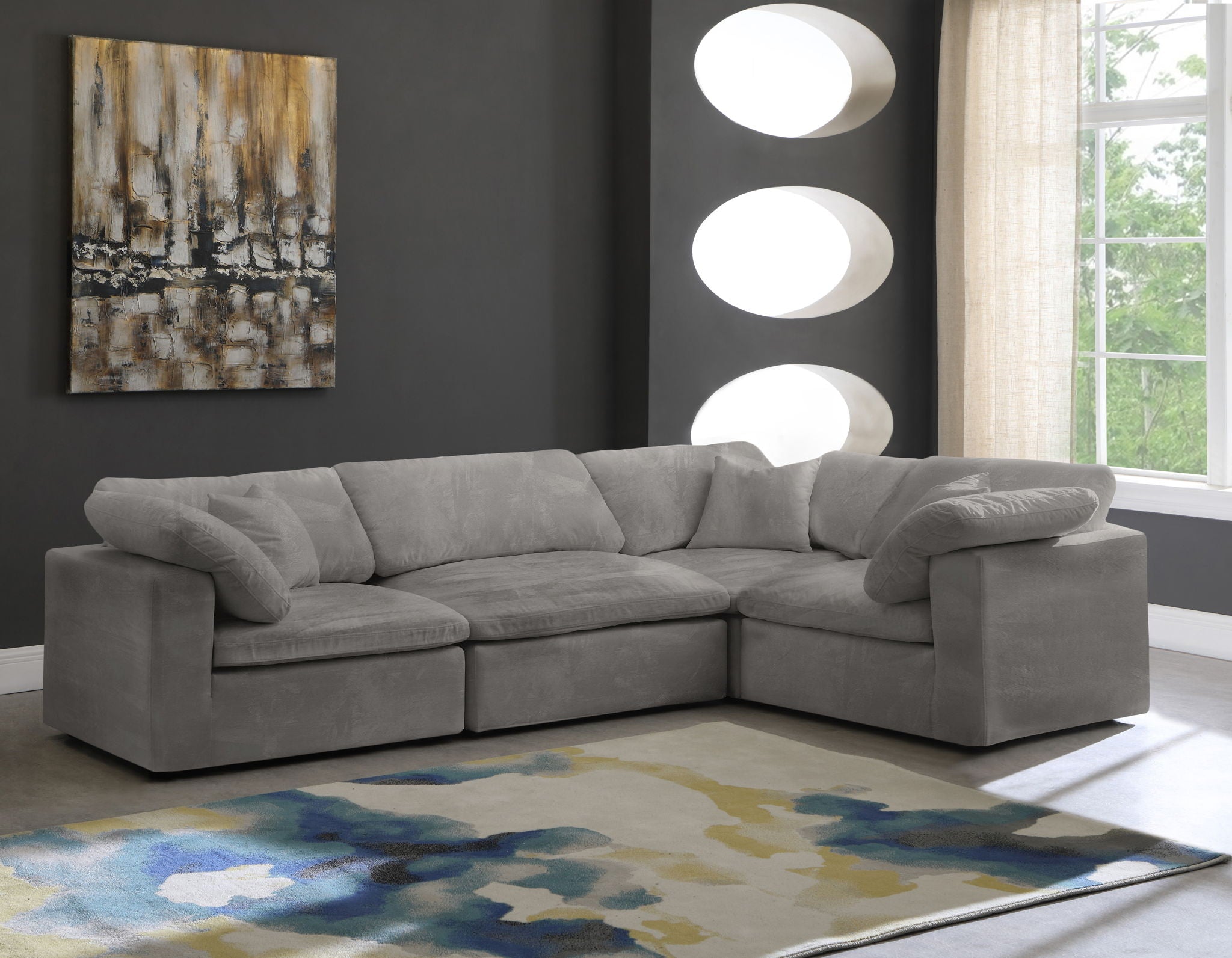 Cozy - 4 Piece Modular Corner Sectional