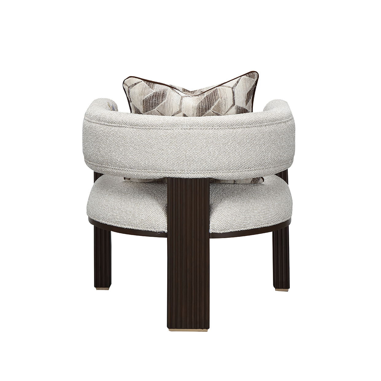 West Kensington - Accent Chair - Buff / Medium Espresso