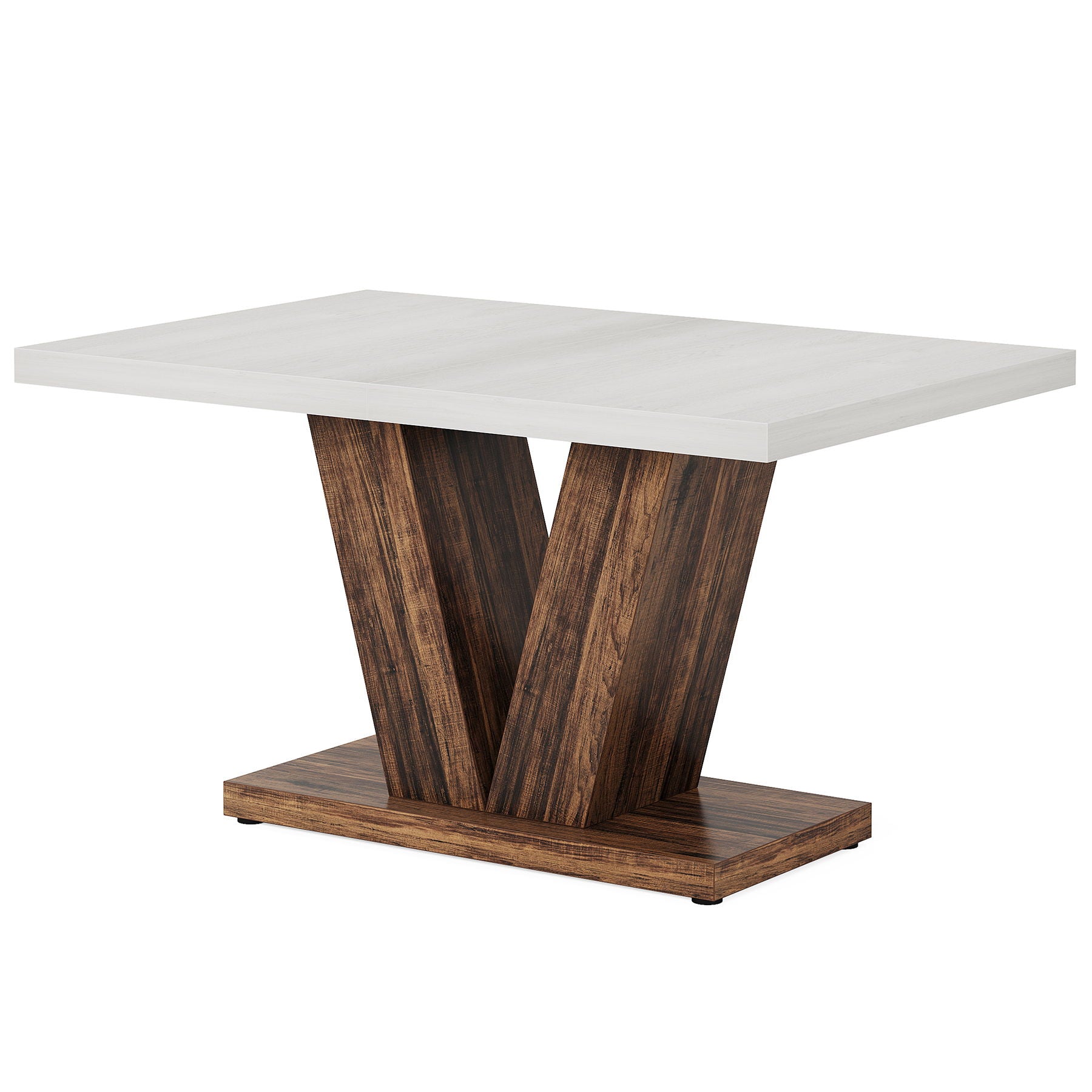 Dining Table With Pedestal Base For 4 - 6 People