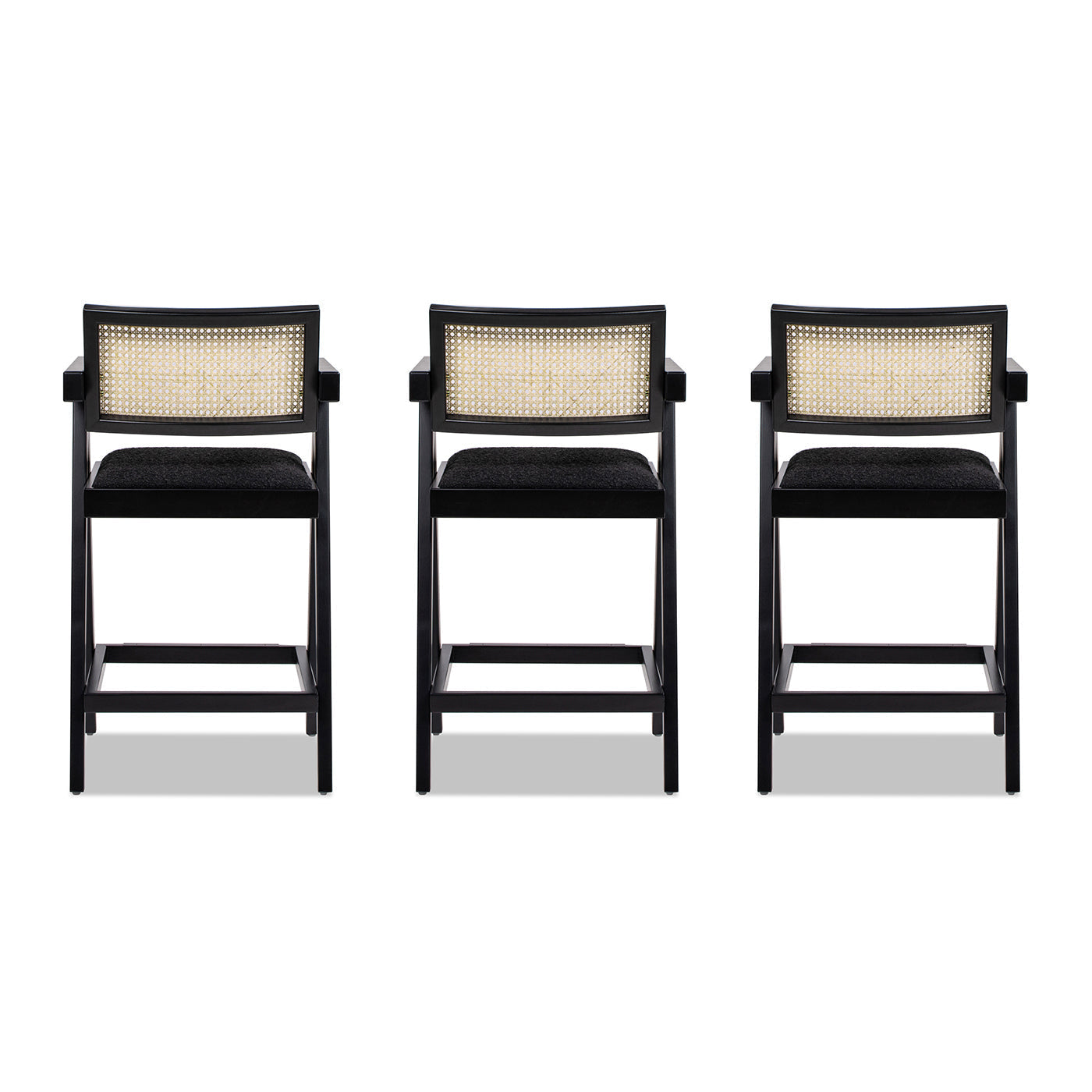 25.5" The Milano Ascensore™ Bar Stools — Set of Three