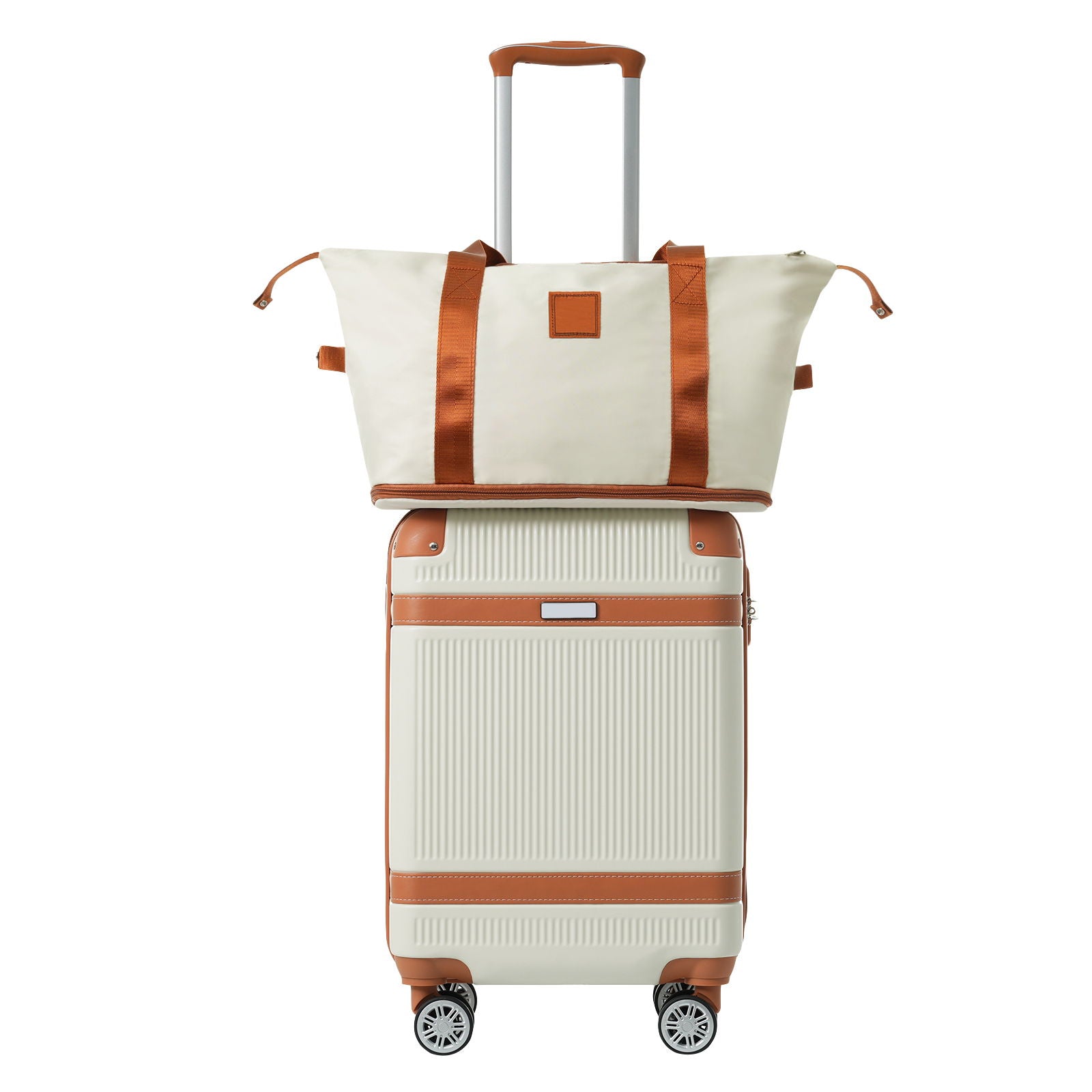 Hardshell Luggage Sets 3 Piece Carry On Suitcase Double Spinner Wheels With Tsa Lock