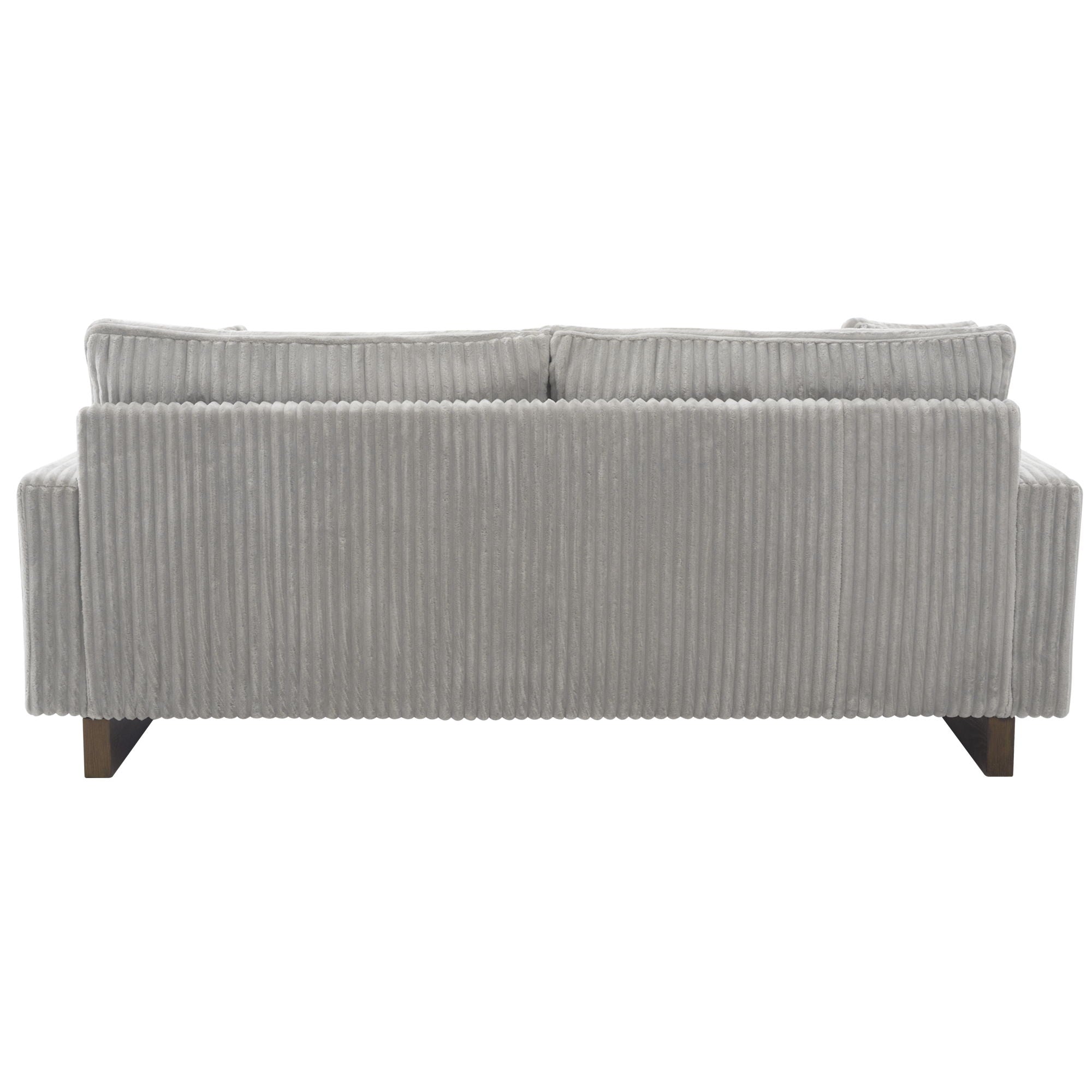 Modern Corduroy Loveseat Sofa With 4 Pillows
