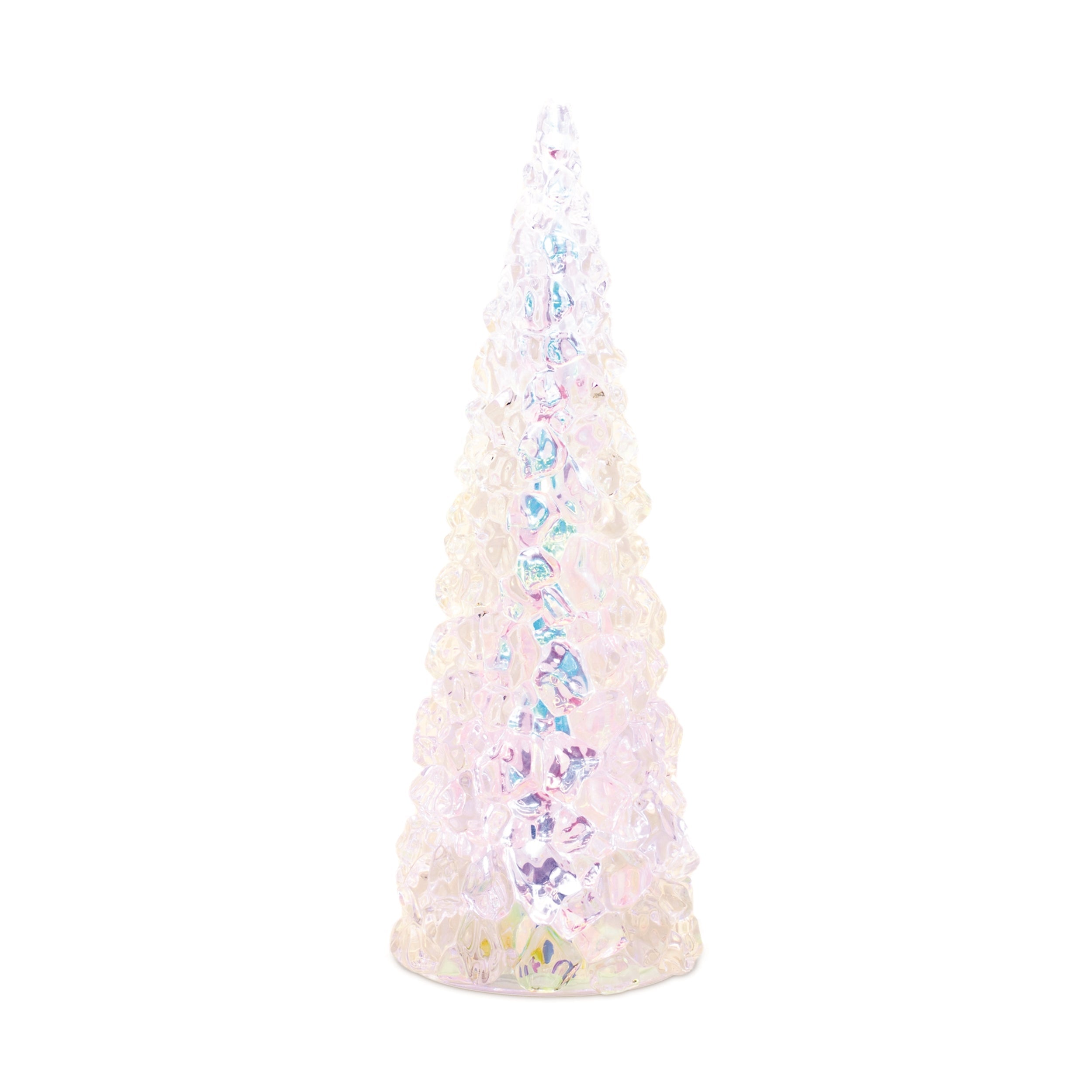 Iridescent LED Pine Tree 13.5"H