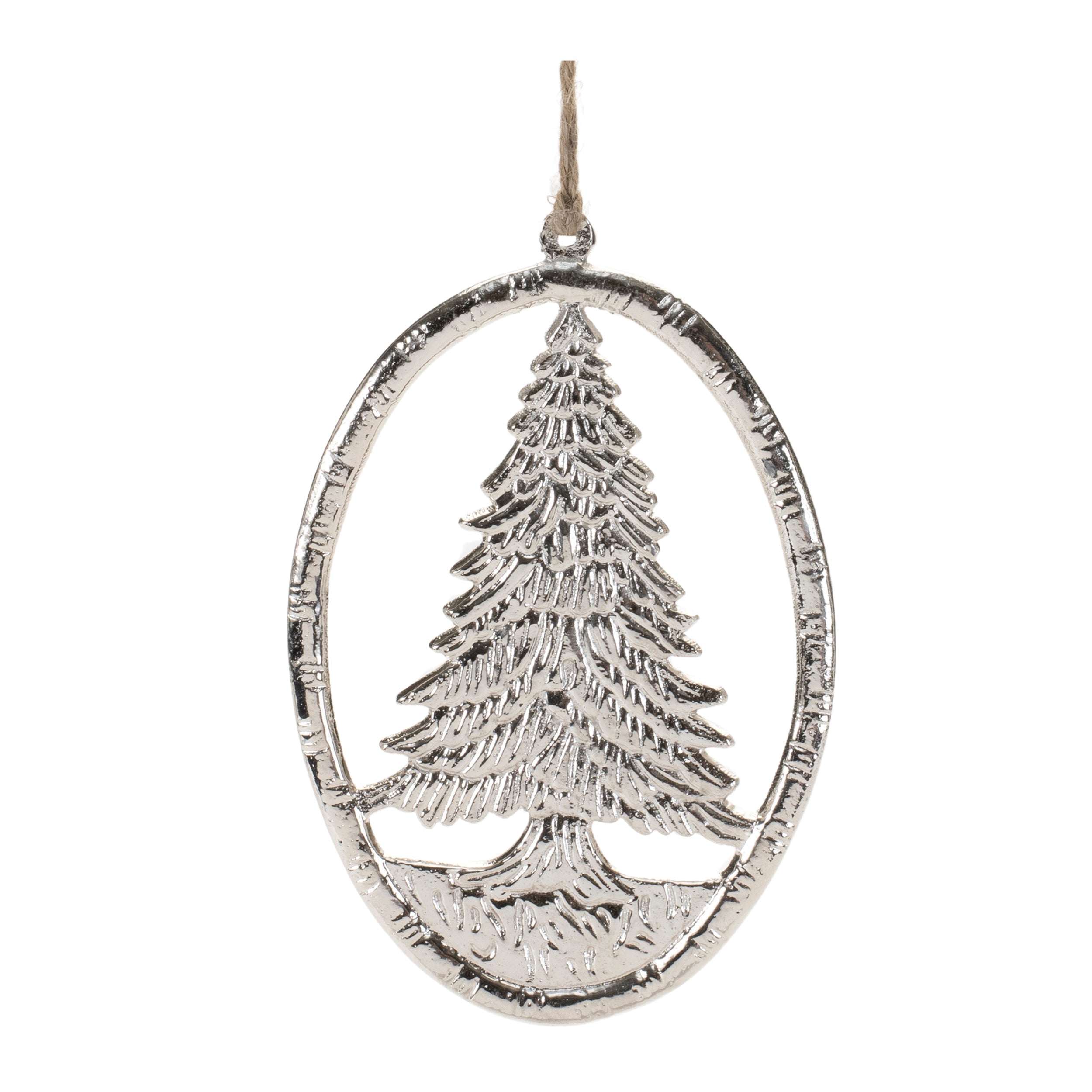 Etched-Metal-Pine-Tree-Ornament-(Set-of-12)-Christmas-Ornaments
