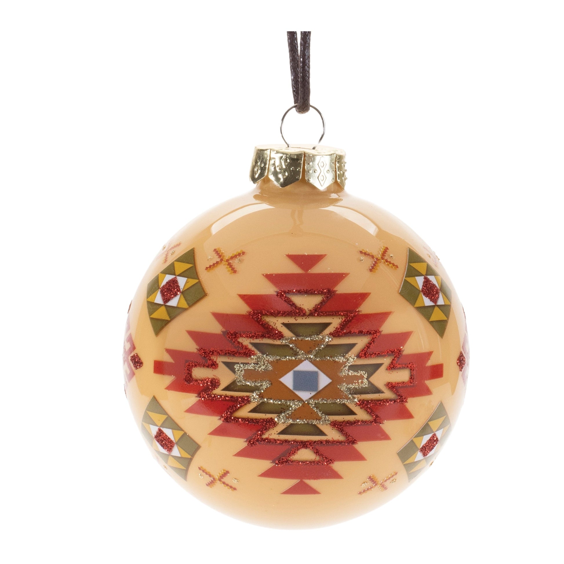 Western-Glass-Ball-Ornament-(Set-of-6)-Christmas-Ornaments
