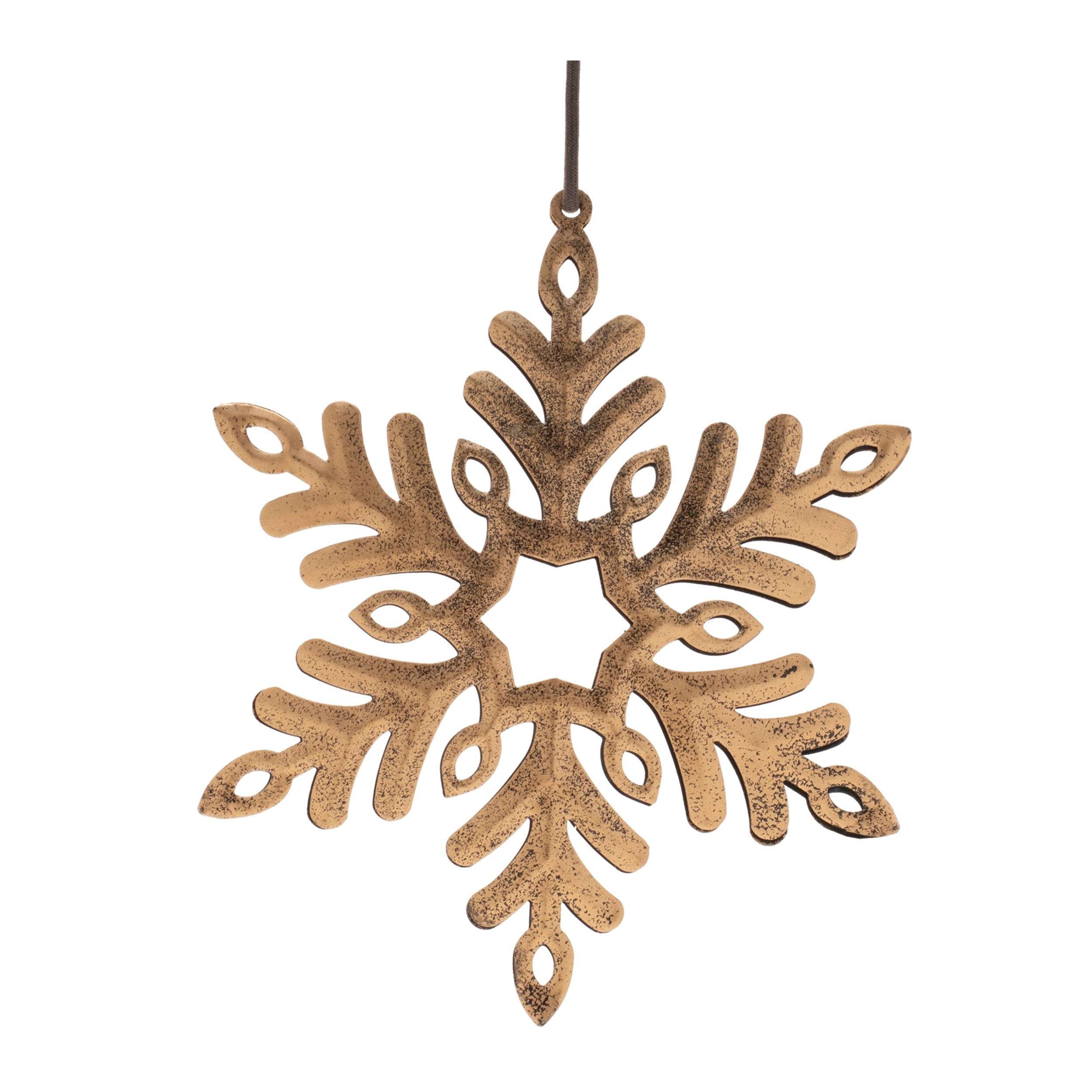 Distressed metal snowflake (set of 12)