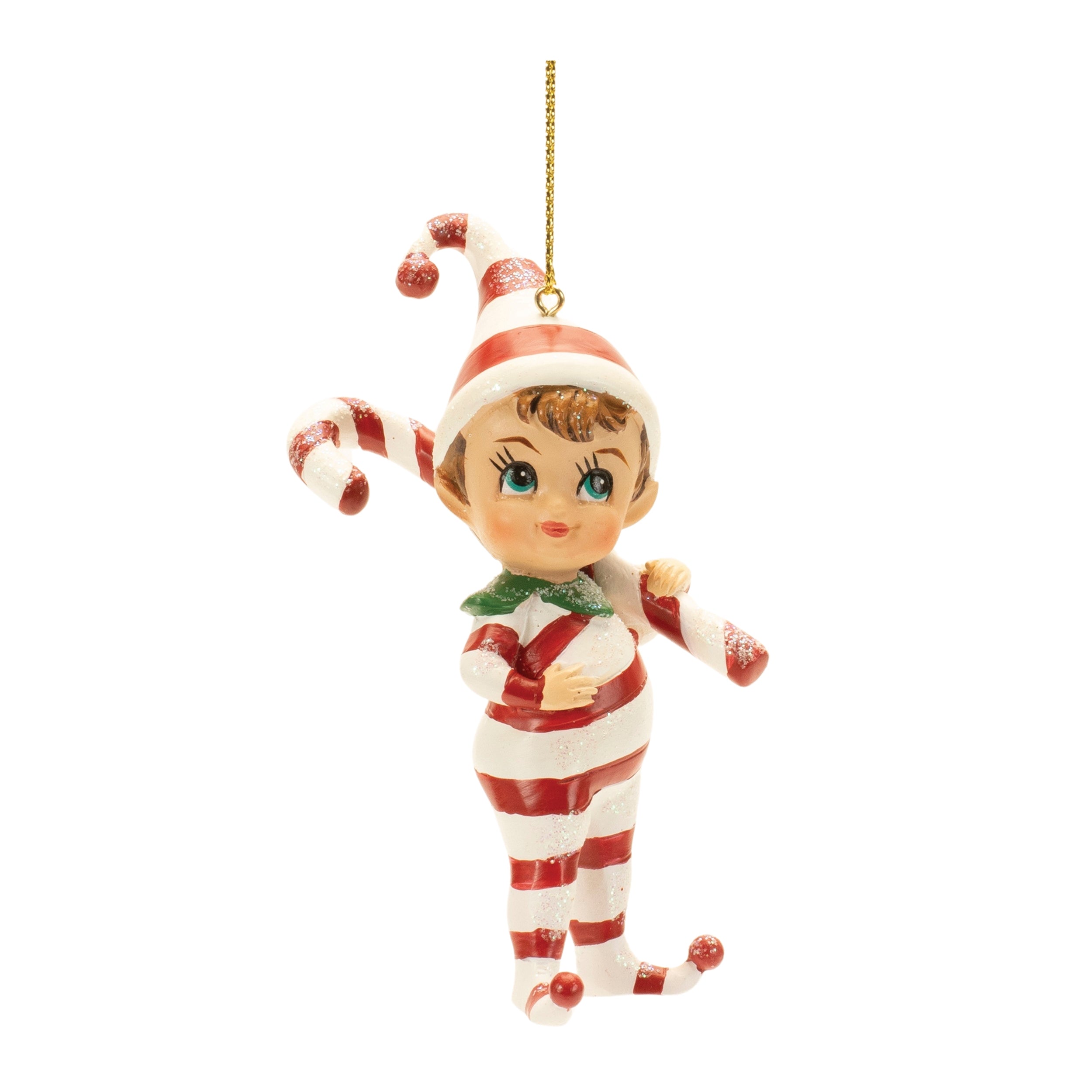 Santa's Jolly Elf Ornament (Set of 12)